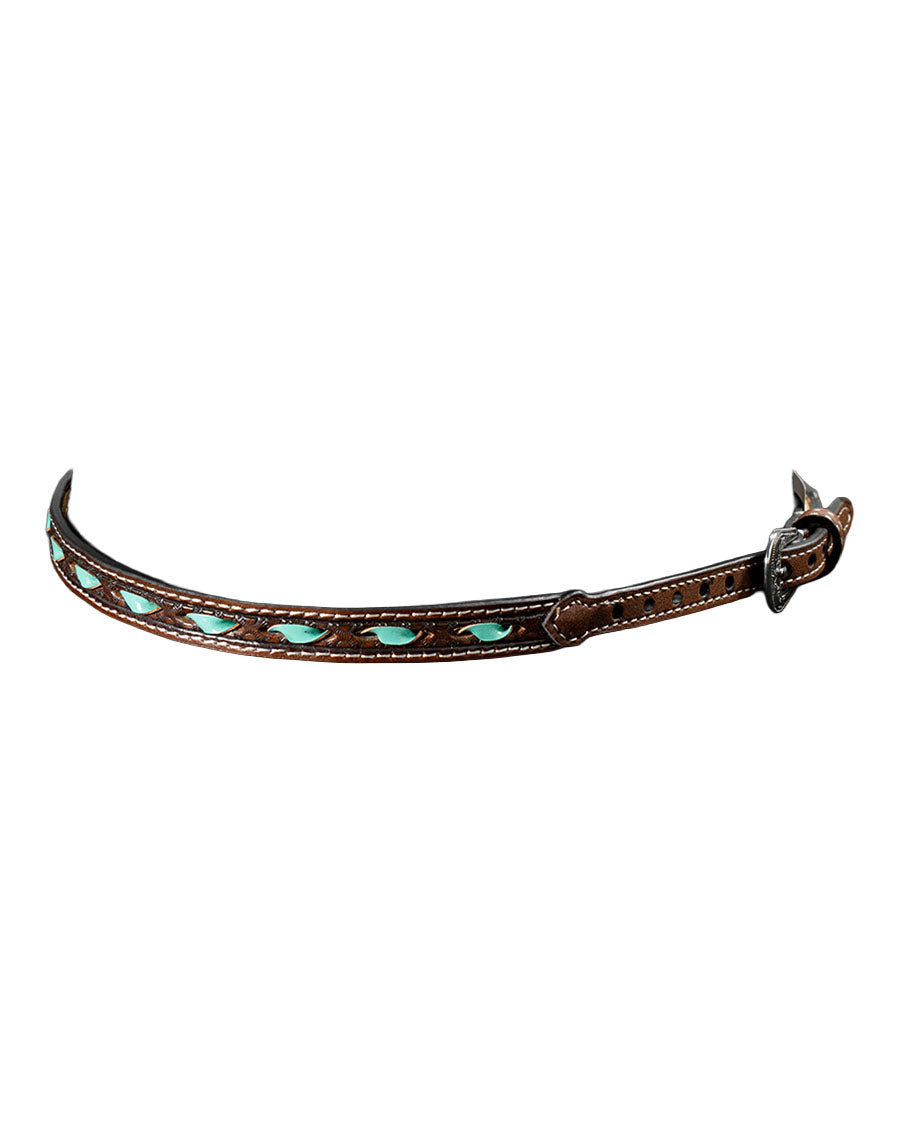 Turquoise Rawhide Hatband - 0204602