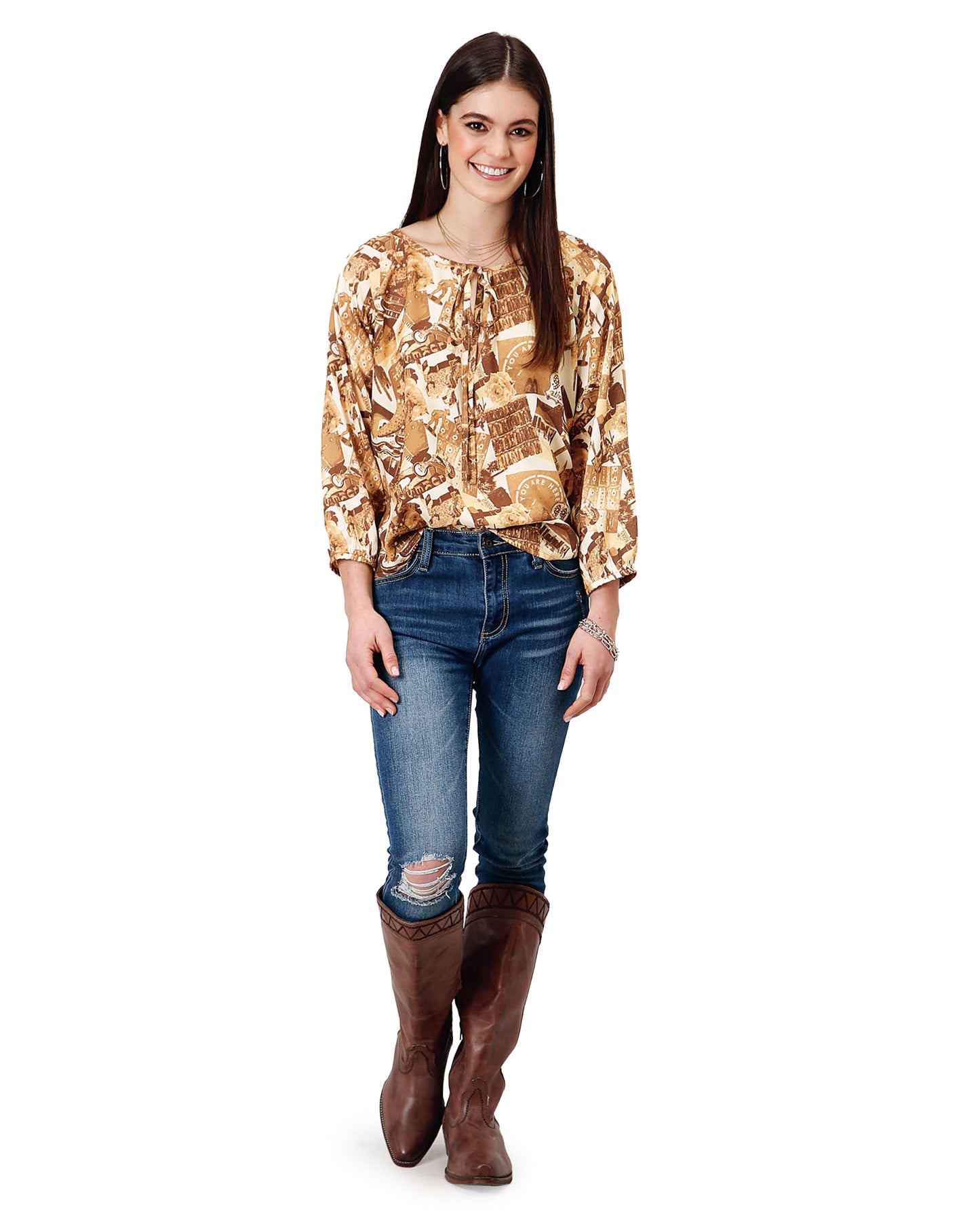 Women's Collage Print Shirt