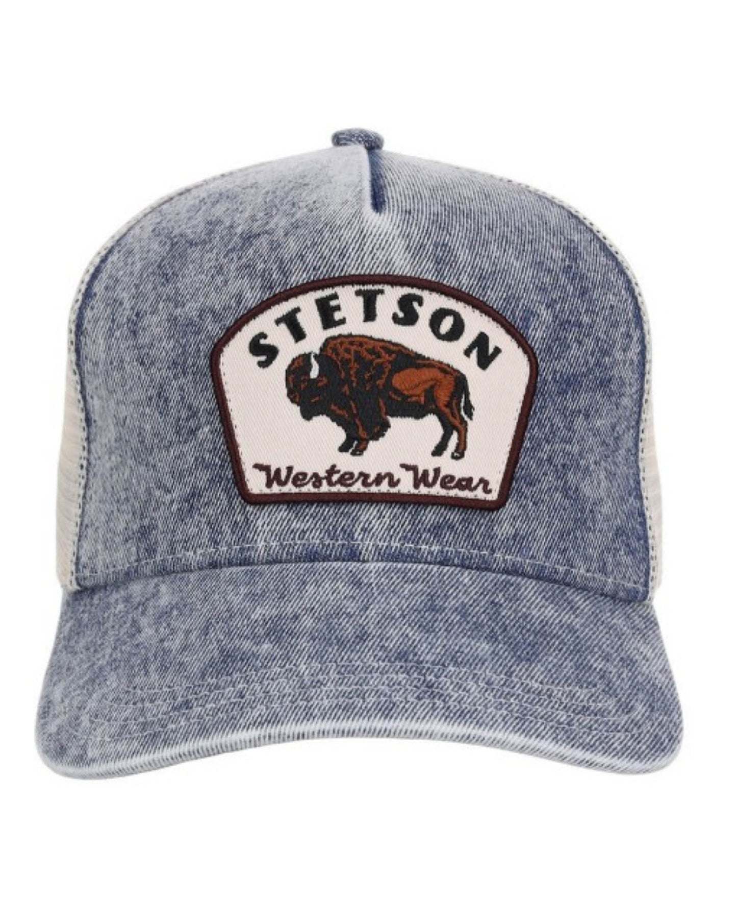 Bison Patch Trucker Cap by Stetson from Skip’s Western Outfitters | KAR-07-077-0102-0155-BU-OSFA