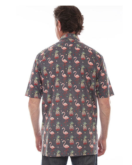 Men's Flamingos & Pineapples Shirt