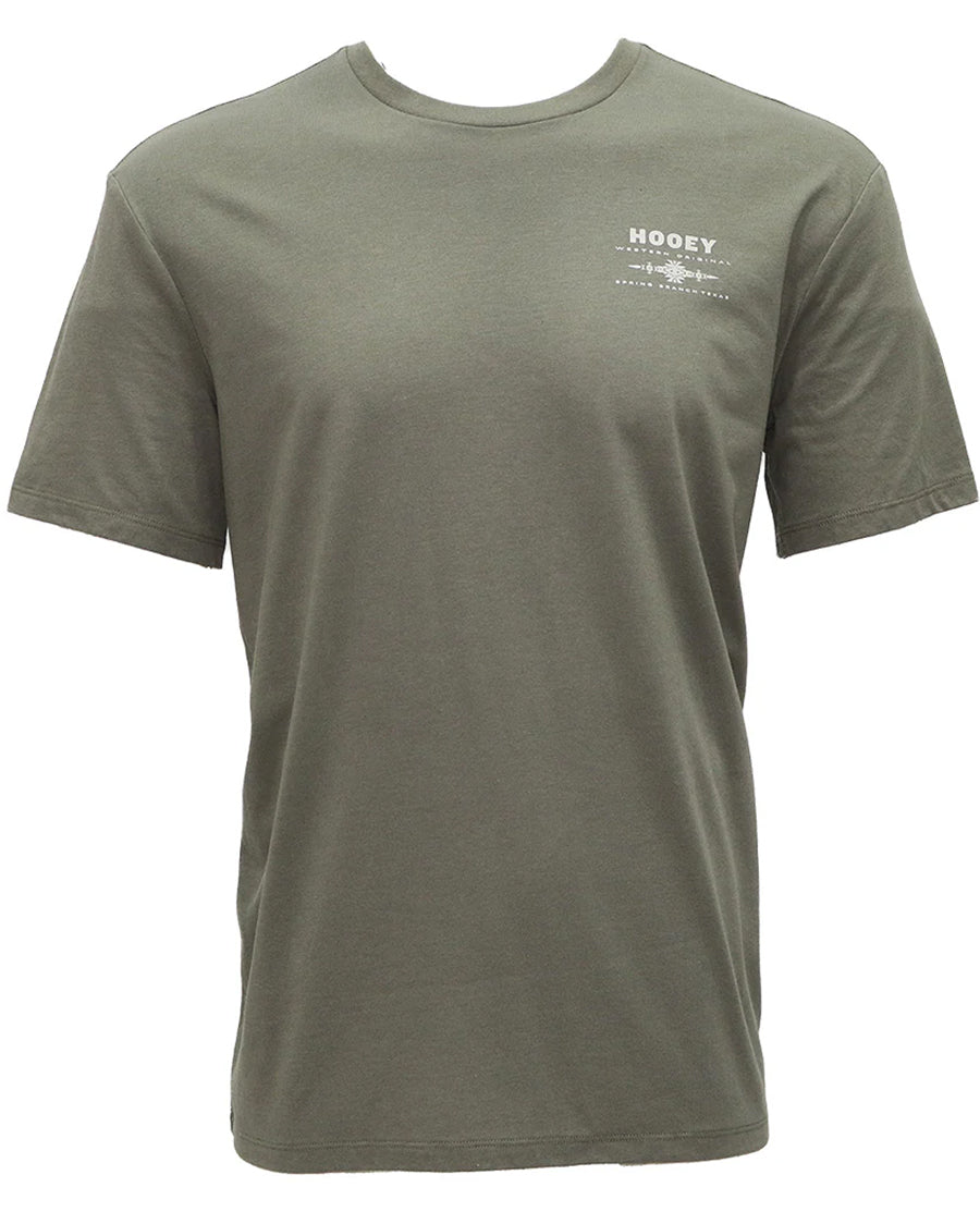 Men's Peyote Vetiver Crew Neck T-Shirt - Ht1751Ol