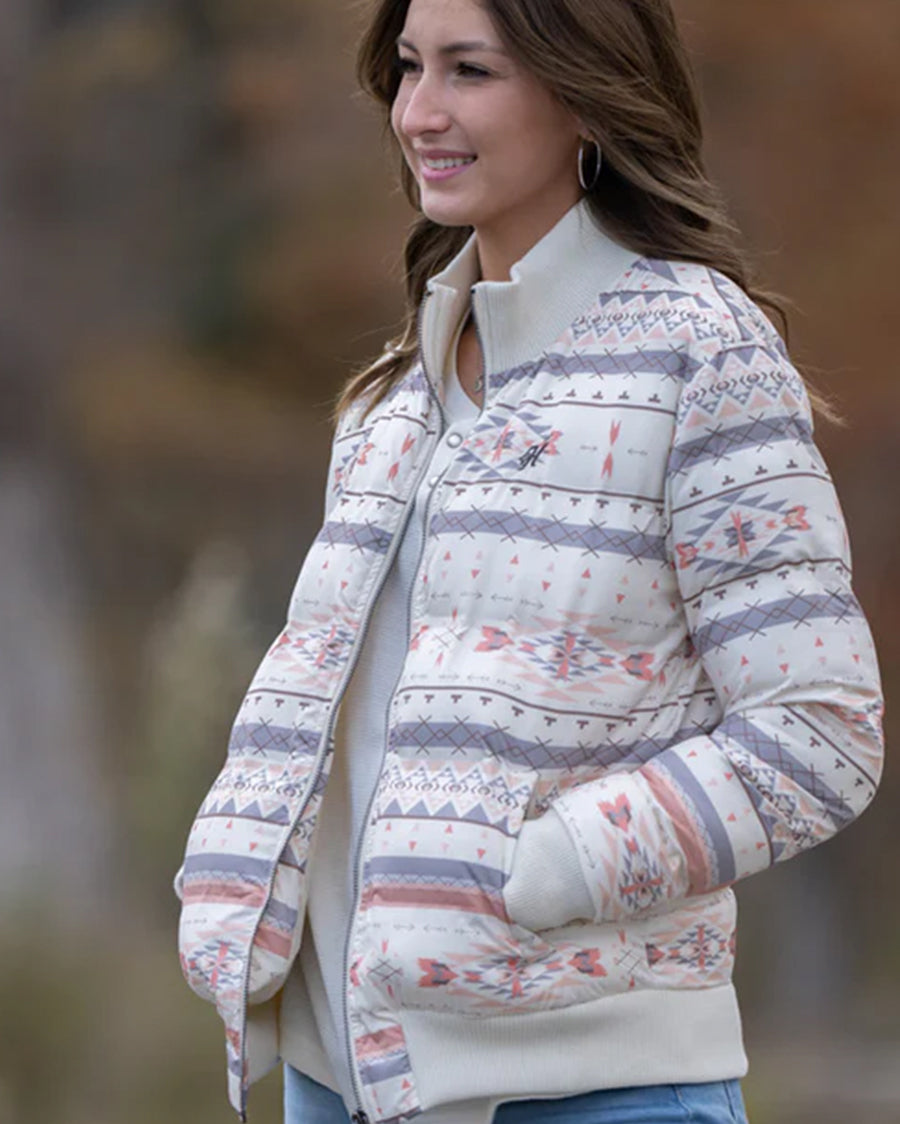 Women's Full Zip Puffer Jacket - Hj139Craz