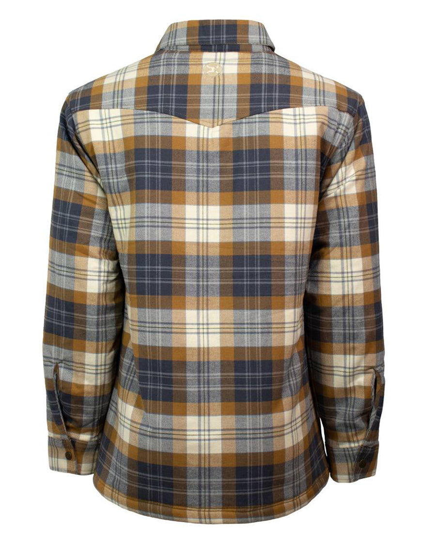 Men's Flannel Jacket With Sherpa Lining - Hj095Tn