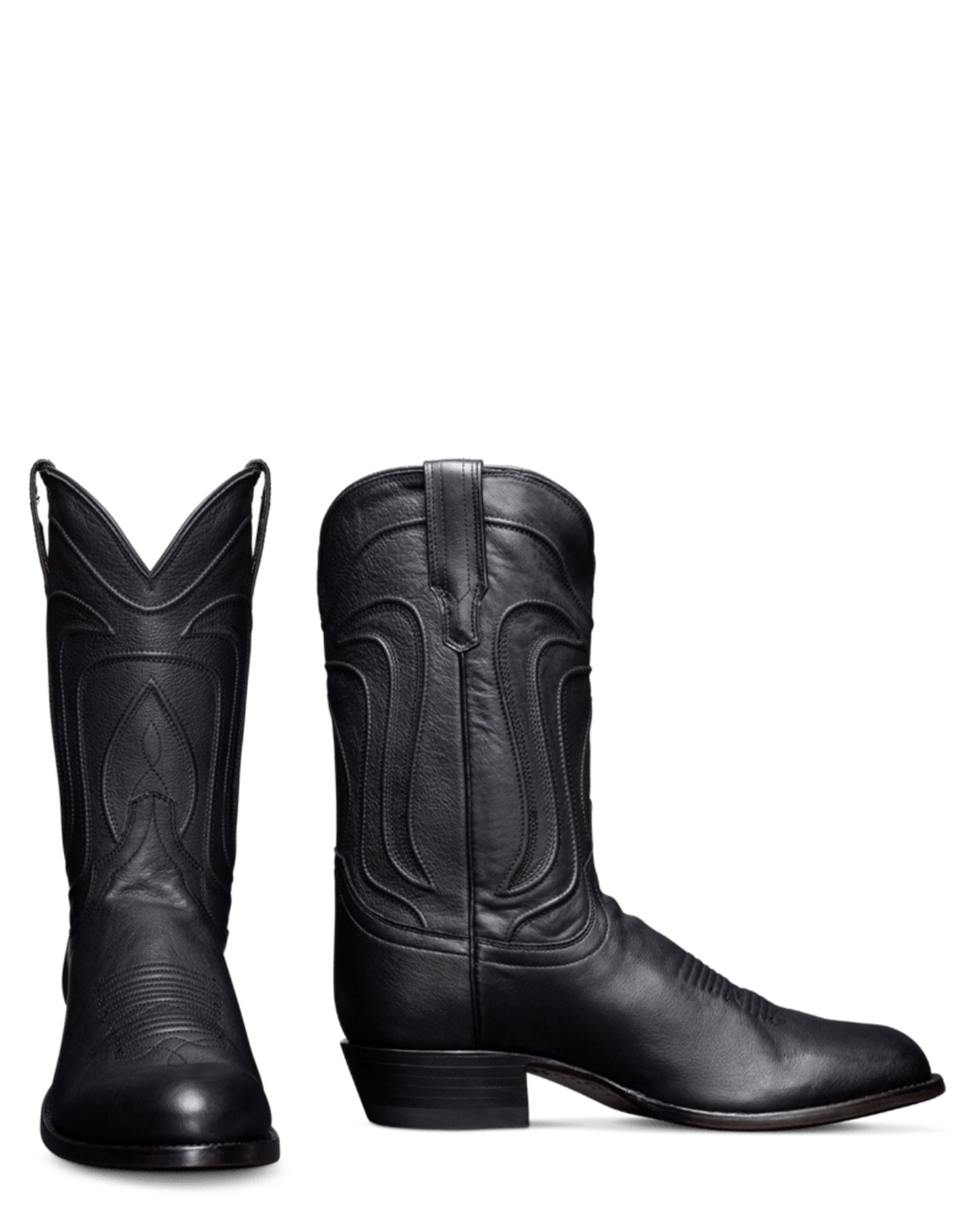 Tecovas Men's The Cartwright Western Boots with Round Toe in Black at Skip's Western Outfitters