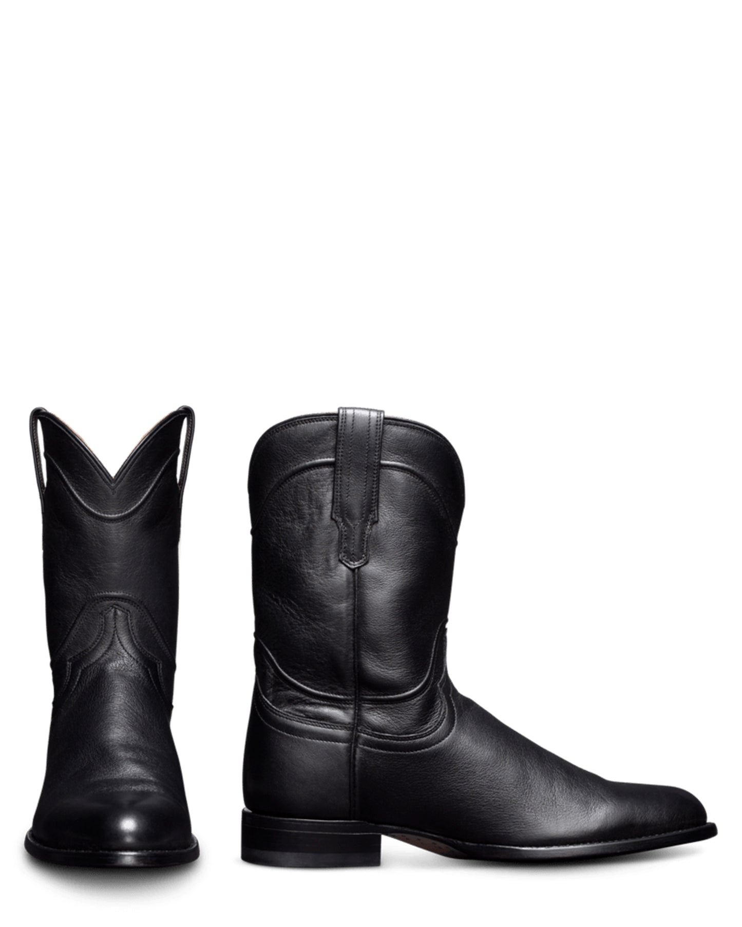 Tecovas Men's The Earl Western Boots with Round Toe in Black at Skip's Western Outfitters
