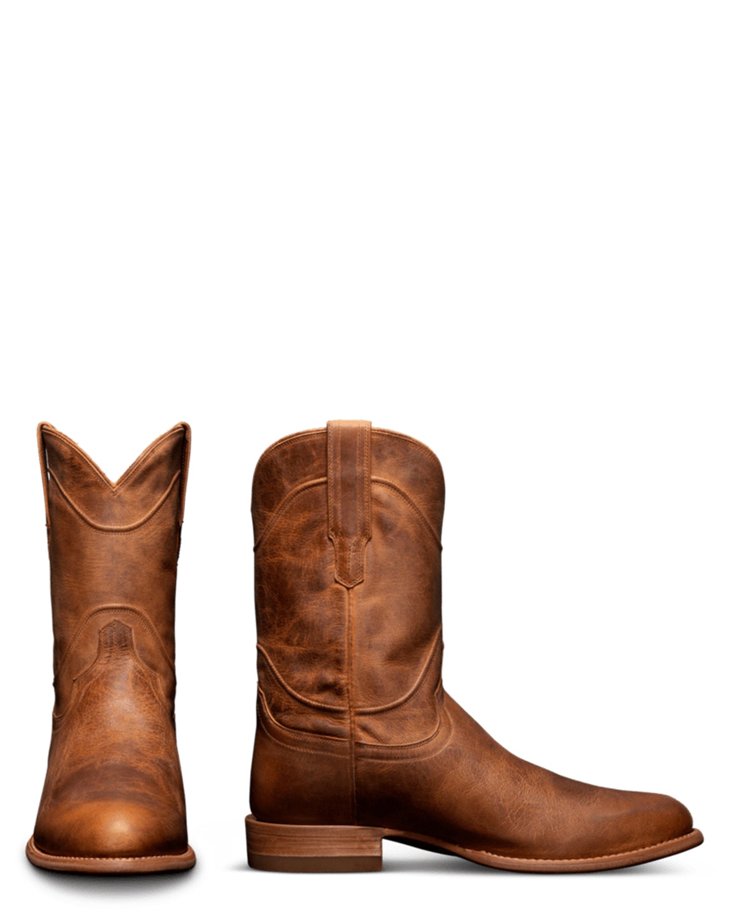Tecovas Men's The Earl Western Boots with Round Toe in Brown at Skip's Western Outfitters