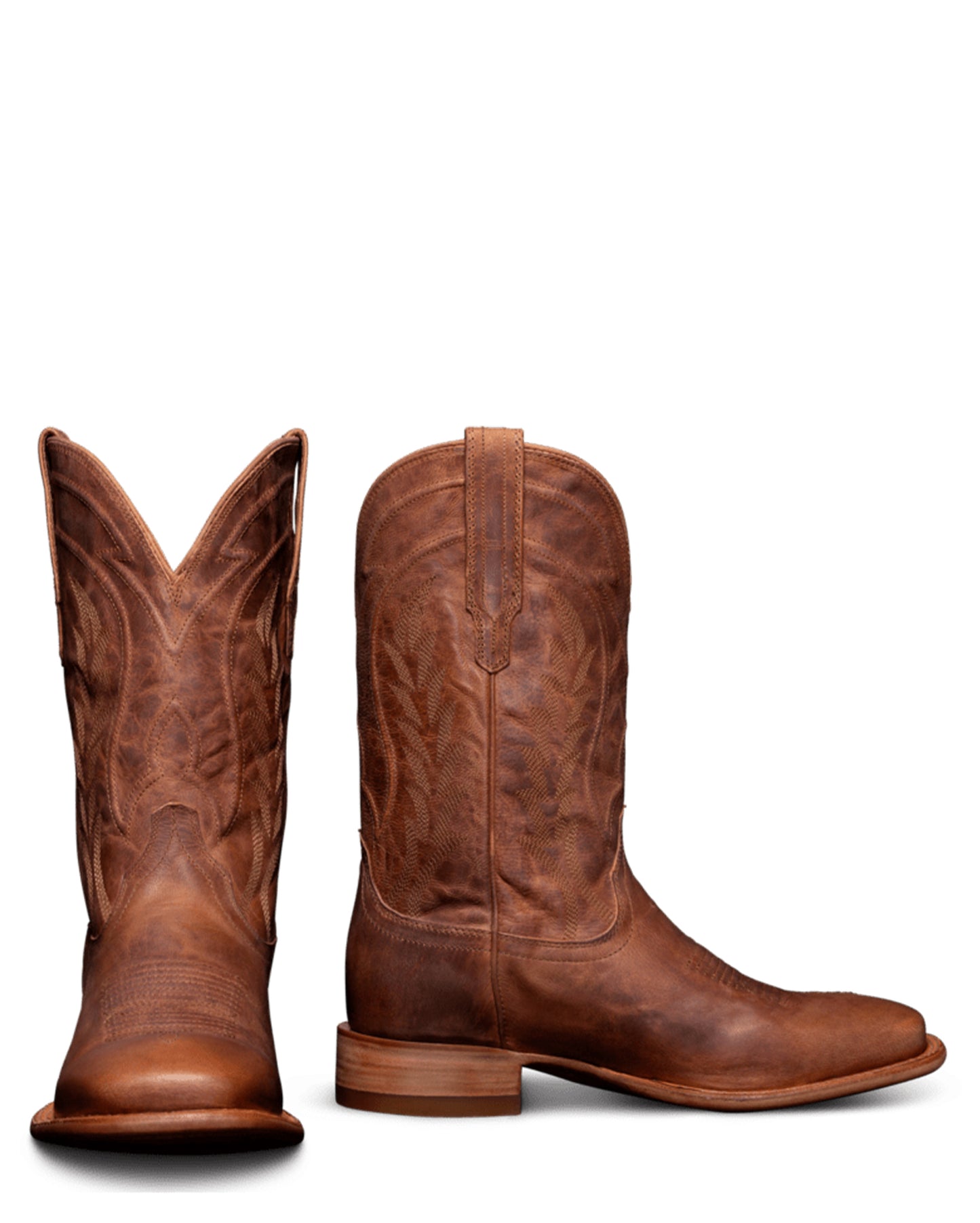 Tecovas Men's The Doc Western Boots with Wide Square Toe in Brown at Skip's Western Outfitters