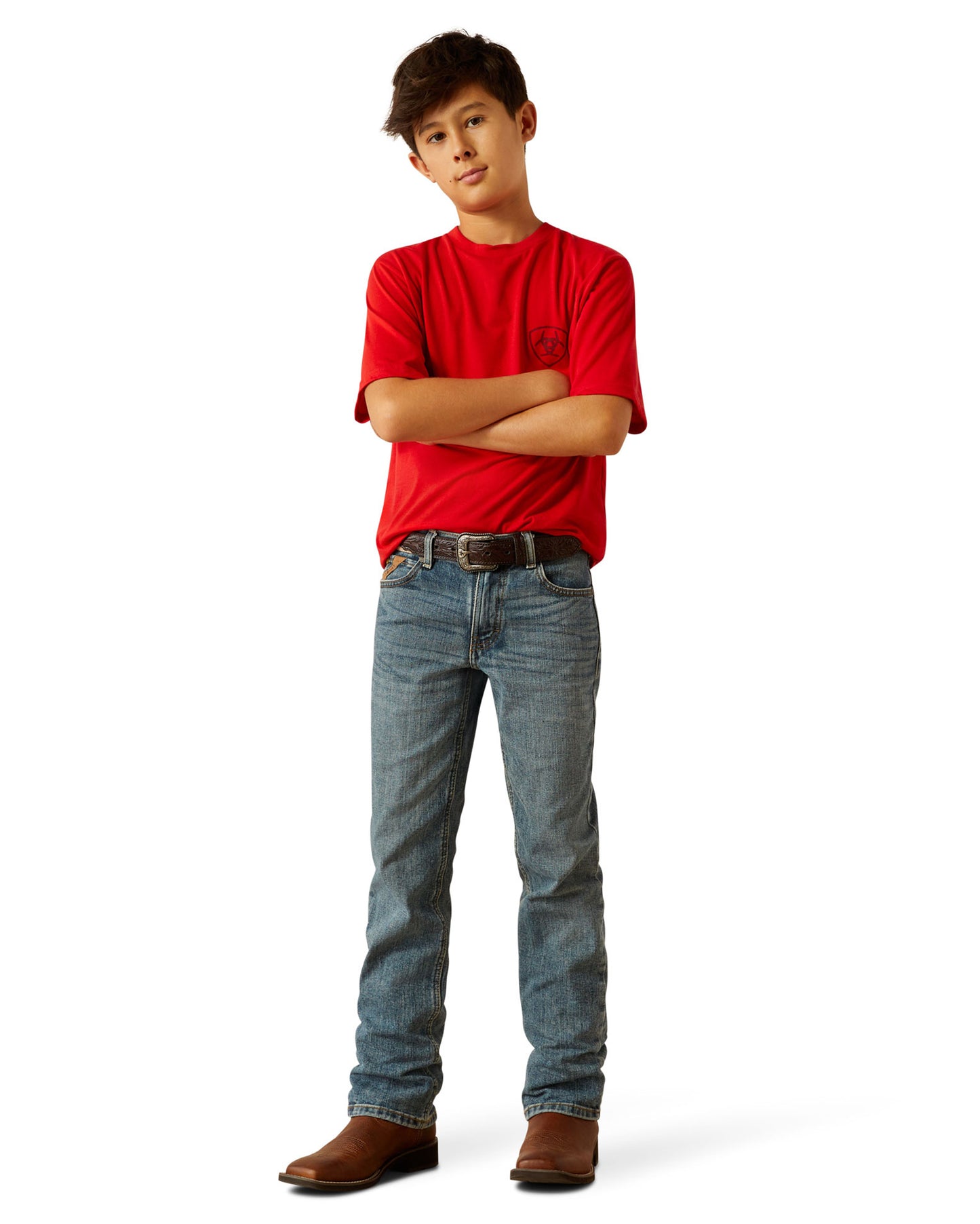 Kids' Ariat Etched Buffalo Flag T-Shirt