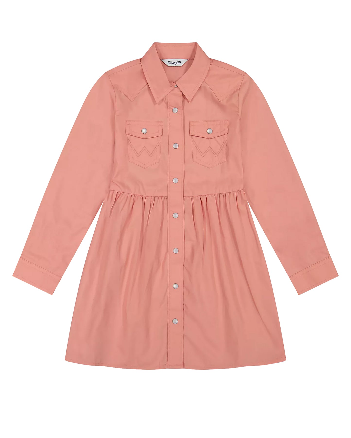 Wrangler Girls' Long Sleeve Snap Dress - 112382659