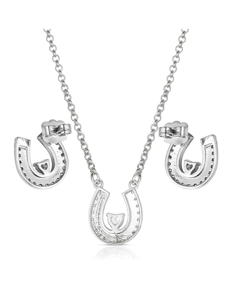 Women's Lovely And Lucky Horseshoe Jewelry Set