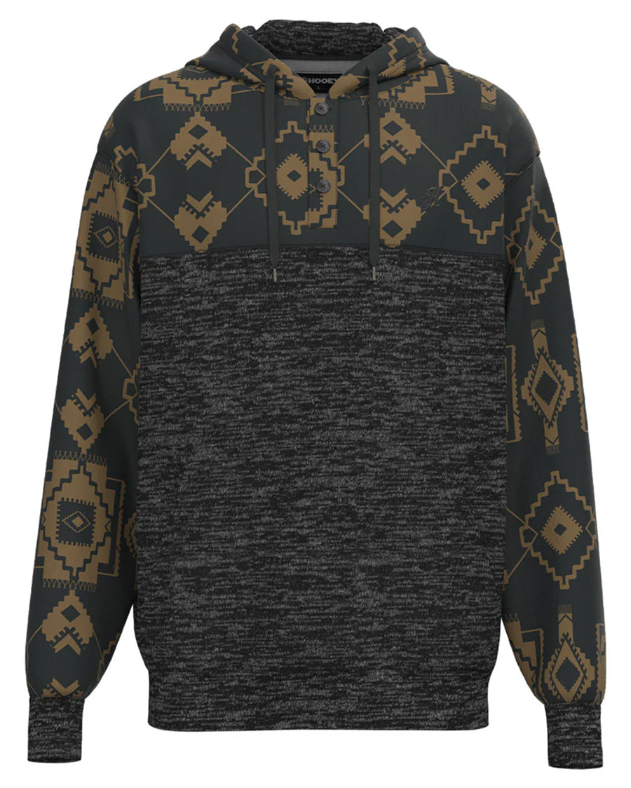 Men's Jimmy Hoody by Hooey from Skip’s Western Outfitters | HOO-HH1247BKTN-S-BLACK/TAN