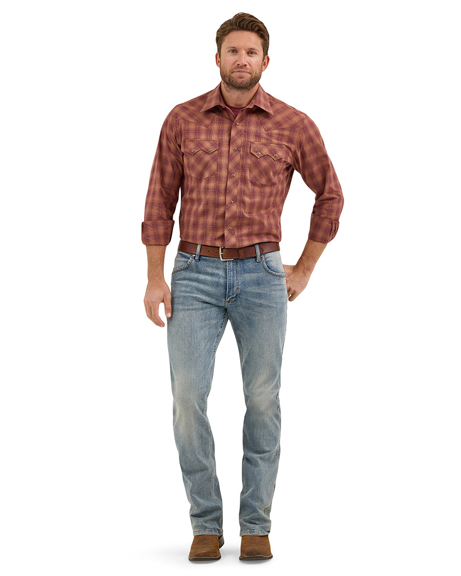 Men's Retro® Long Sleeve Sawtooth Snap Pocket Western Shirt