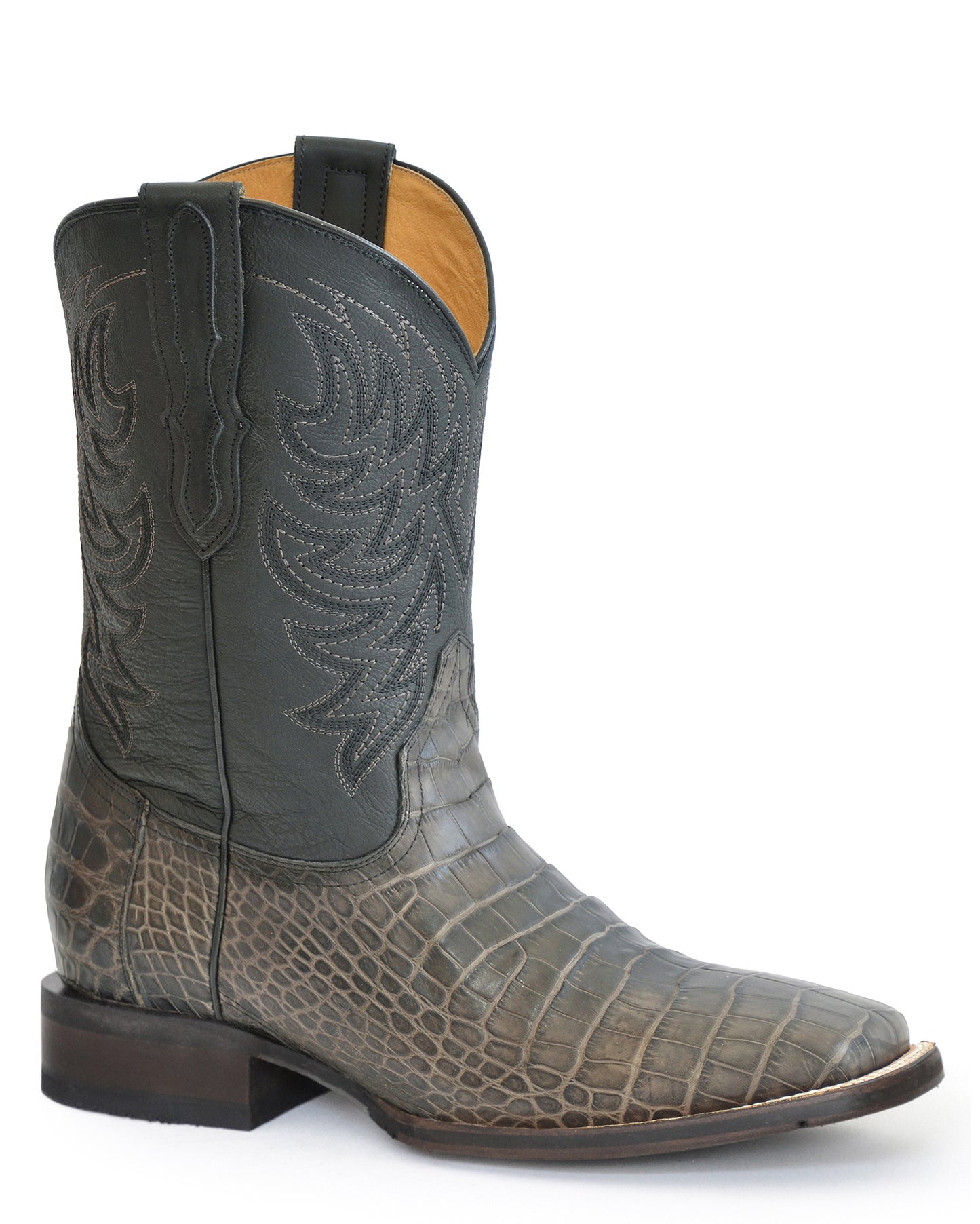 Men's Aces Burnish Grey Western Boots by Stetson from Skip’s Western Outfitters | KAR-12-020-8819-4046 GY-085-EE
