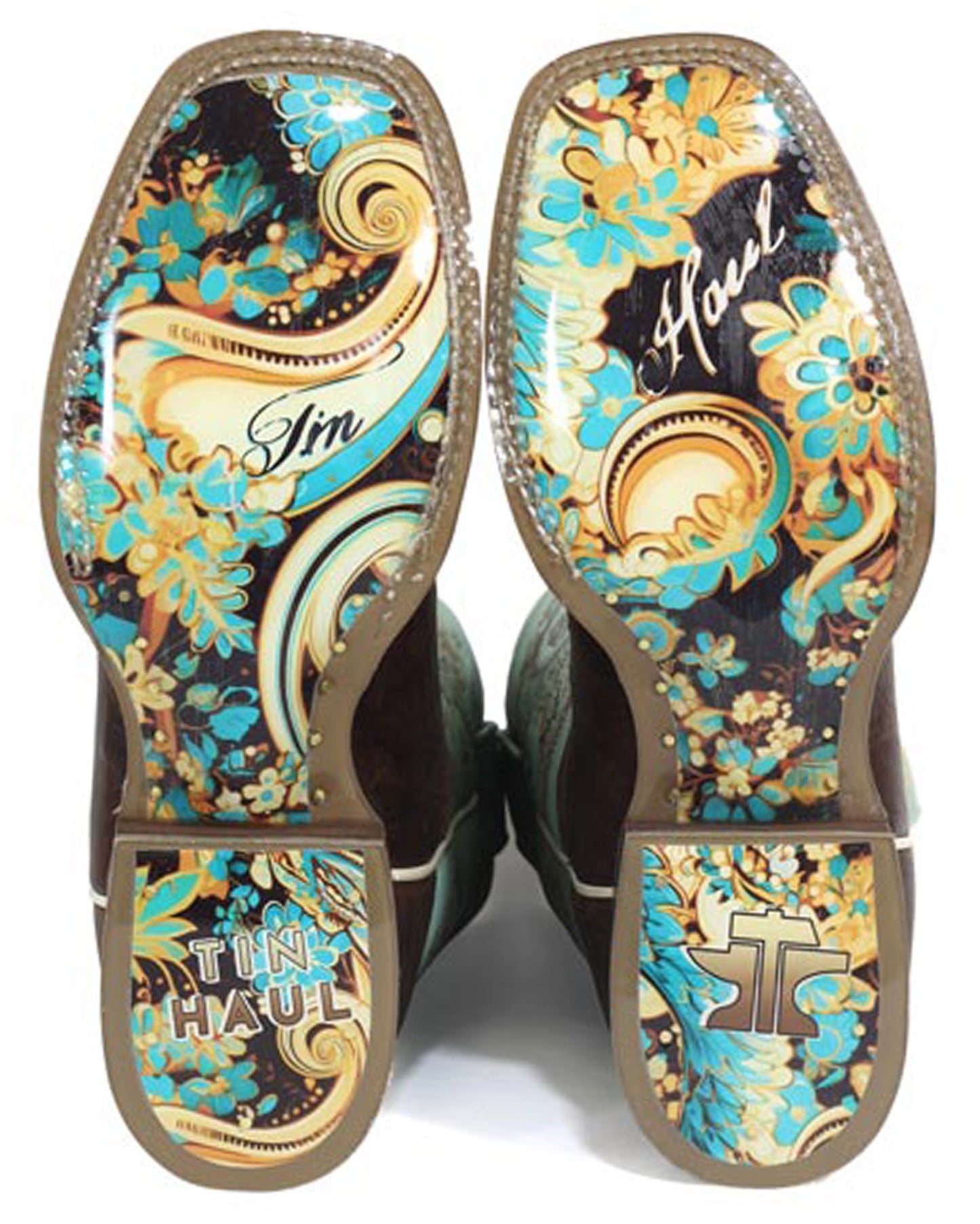 Women's Yee-Haw Two Paisley Cow Western Boots