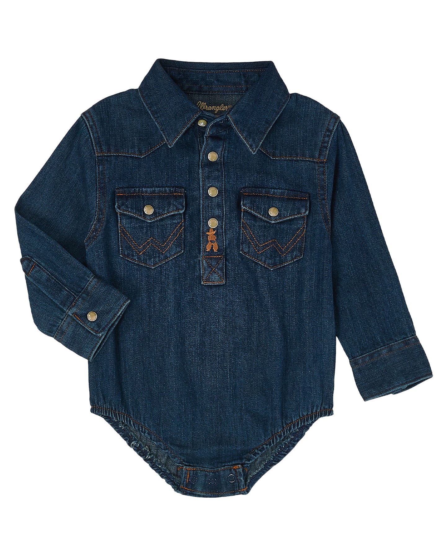Infants' Long Sleeve Shirt by Wrangler from Skip’s Western Outfitters | WRA-PQ4165D-0/3-REG