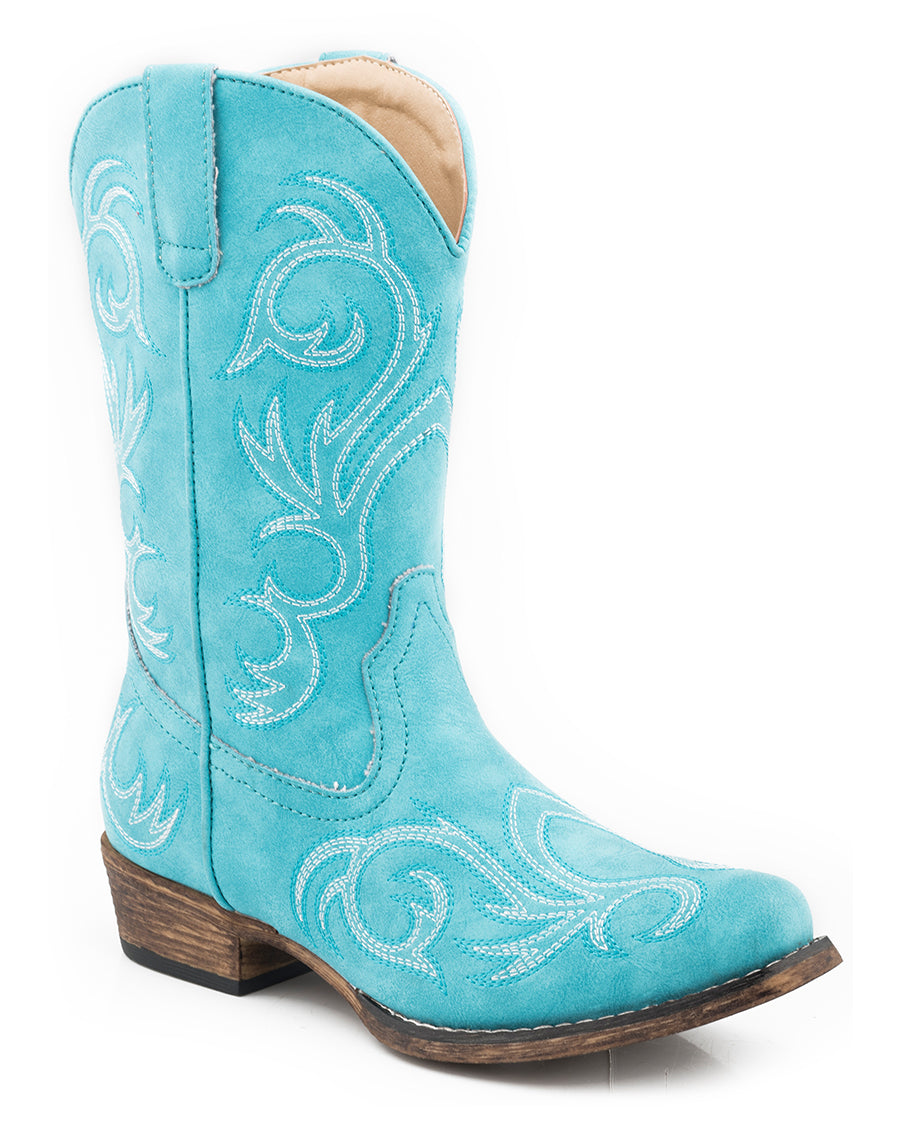 Girls' Riley Western Boots by Roper from Skip’s Western Outfitters | KAR-09-018-1566-2423-BU-090-M