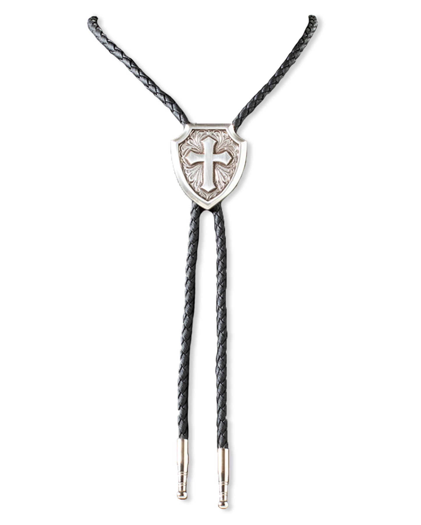 Cross Shield Bolo Tie by Double S from Skip’s Western Outfitters | MFW-22406-O/S