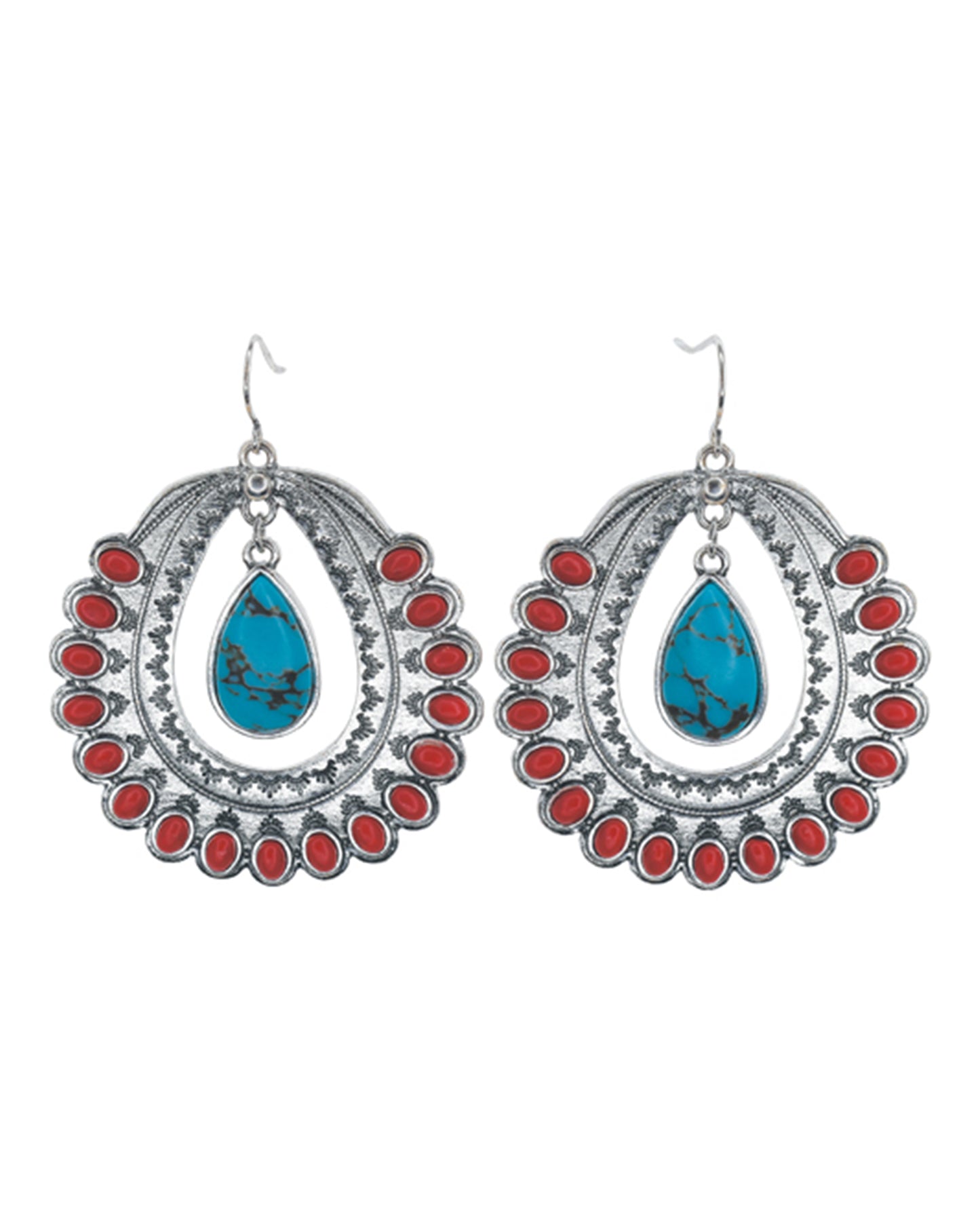 Cluster Hoop Earrings by Justin from Skip’s Western Outfitters | TRD-2510040632-O/S