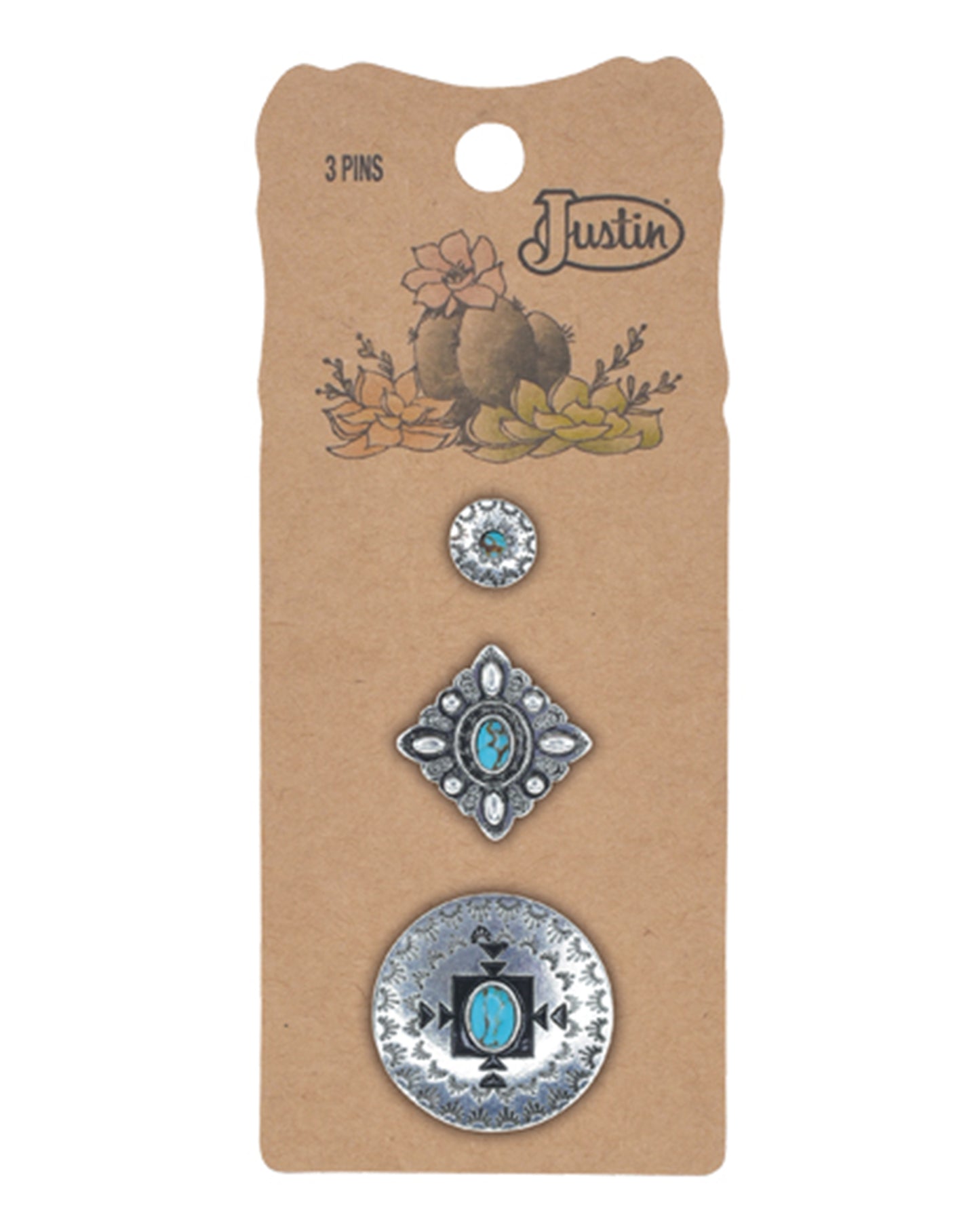3 Pack Hat Pins by Justin from Skip’s Western Outfitters | TRD-2510101221-O/S