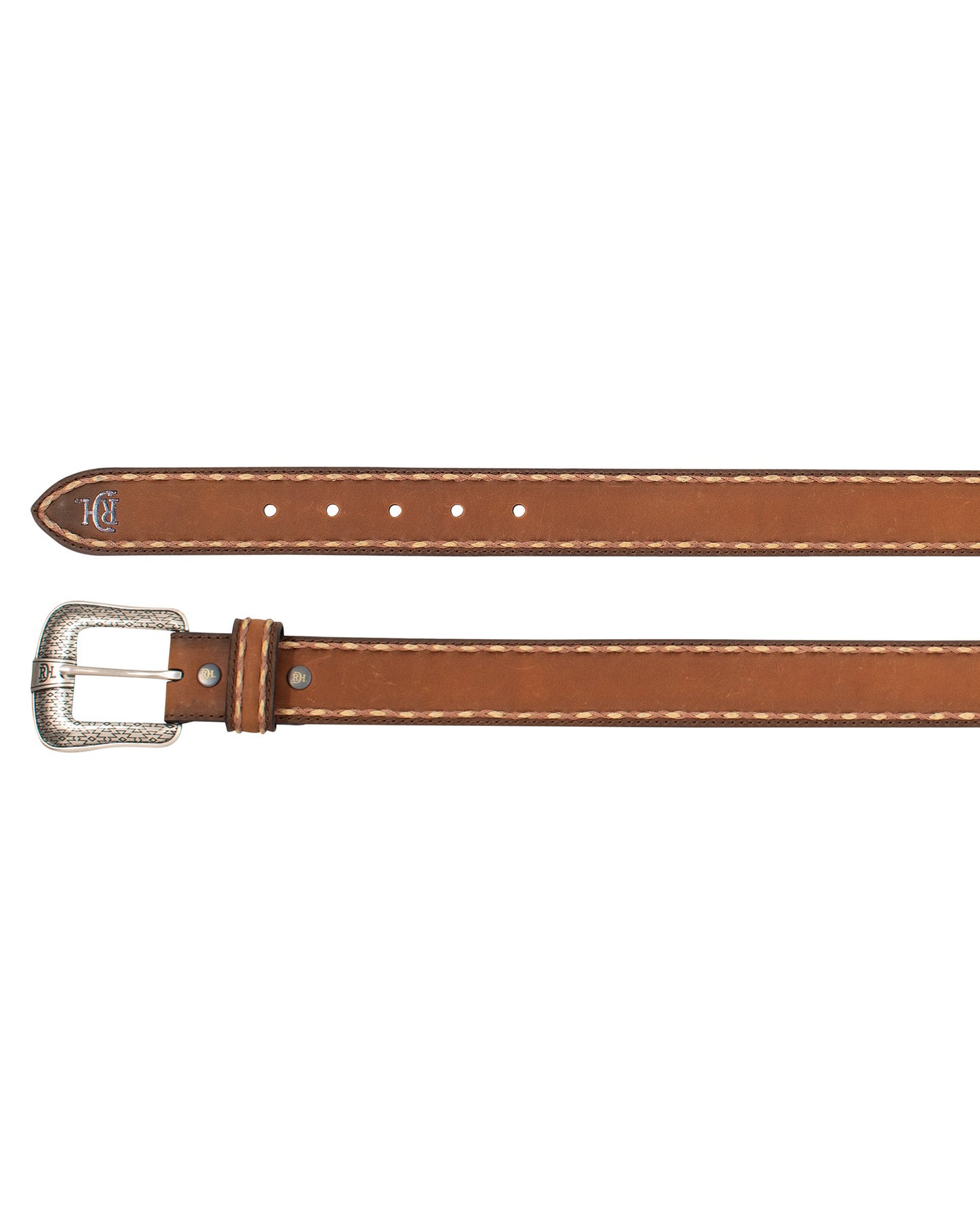 Men's Stitched Edge Genuine Leather Belt by Red Dirt Hat Company Accessories from Skip’s Western Outfitters | TRD-2510490242-32