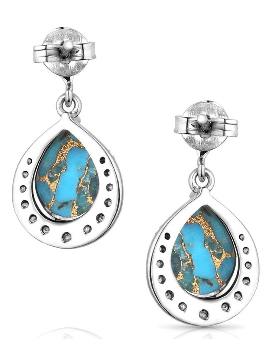 Blue Rivers Turquoise Earrings