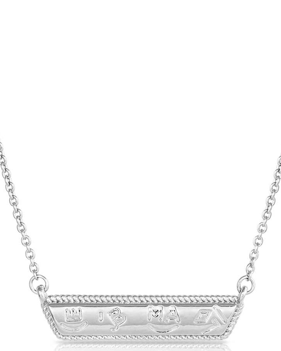 High Noon Cobblestone Bar Necklace