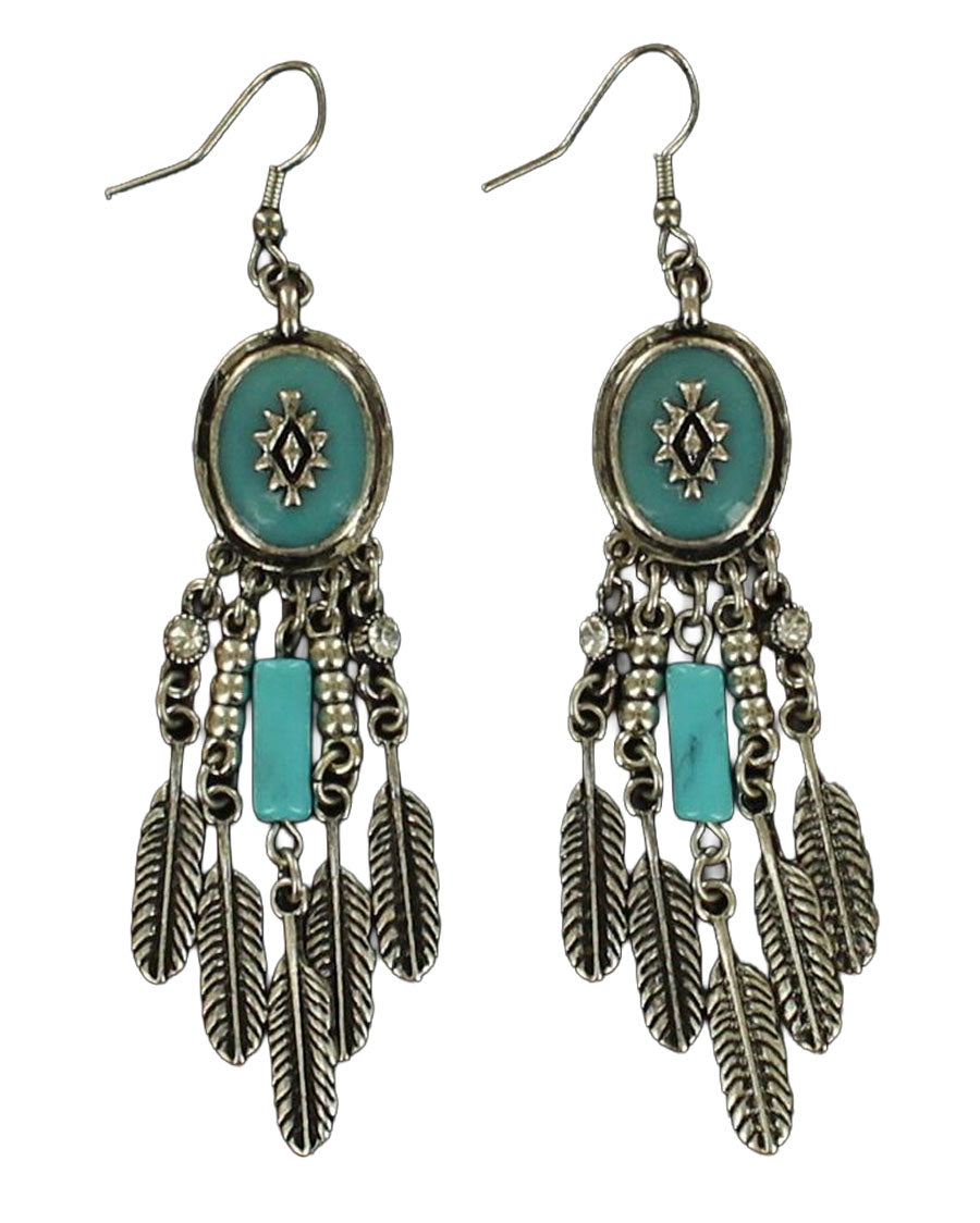 Drop Feather Earrings