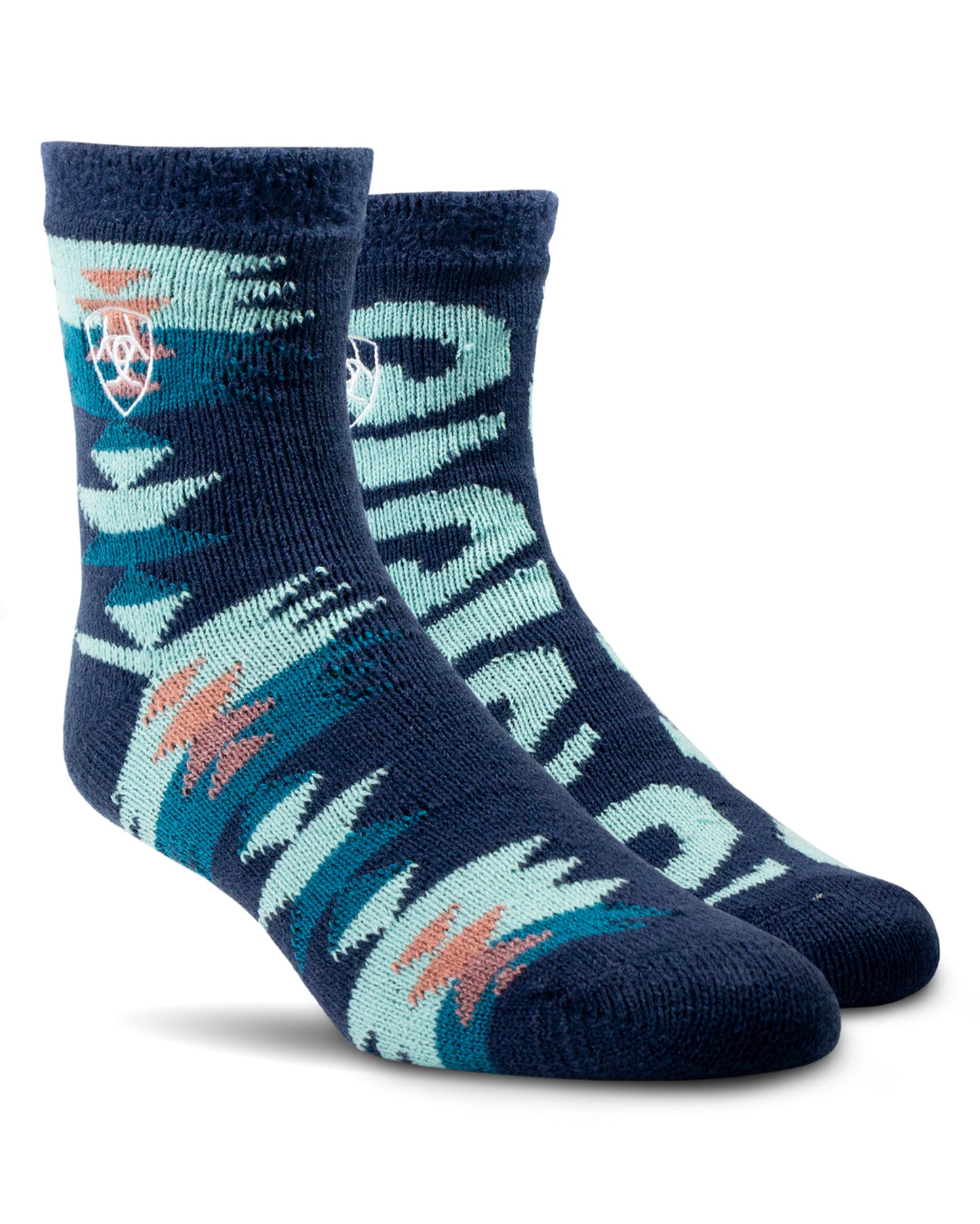 Women's Ariat Cozy Aloe Socks by NESTERHOSIERY from Skip’s Western Outfitters | NES-3104-M-CELESTIAL-BLUE