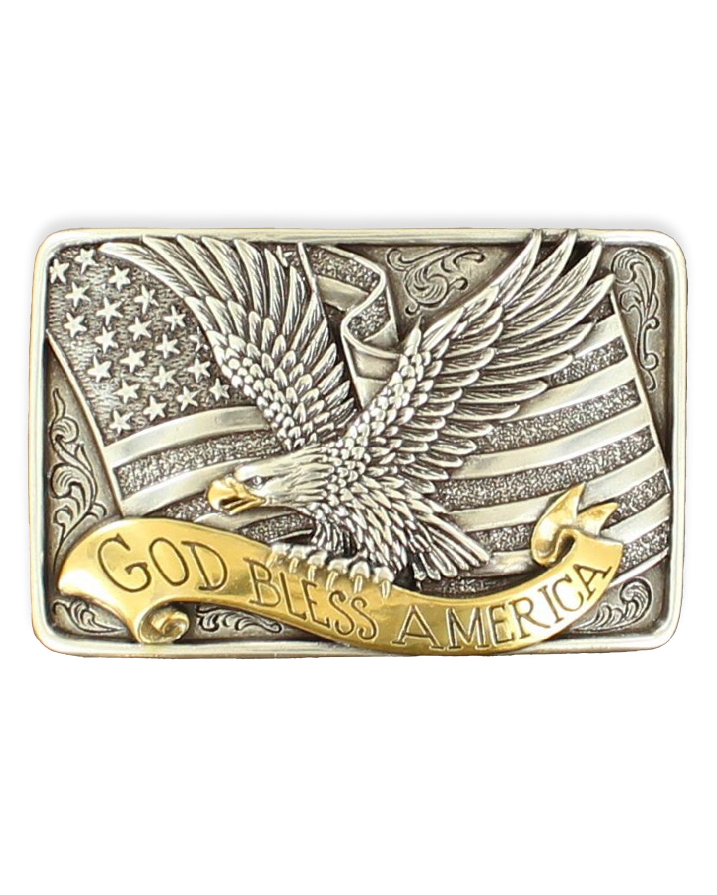 God Bless America Buckle by Nocona from Skip’s Western Outfitters | MFW-37015-O/S