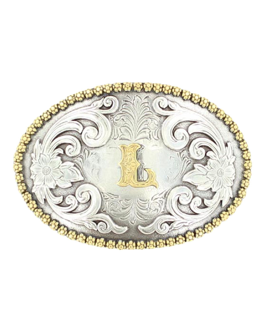 Oval Initial 'L' Buckle - 37072-L by MFW from Skip’s Western Outfitters | MFW-37072-L-O/S-L