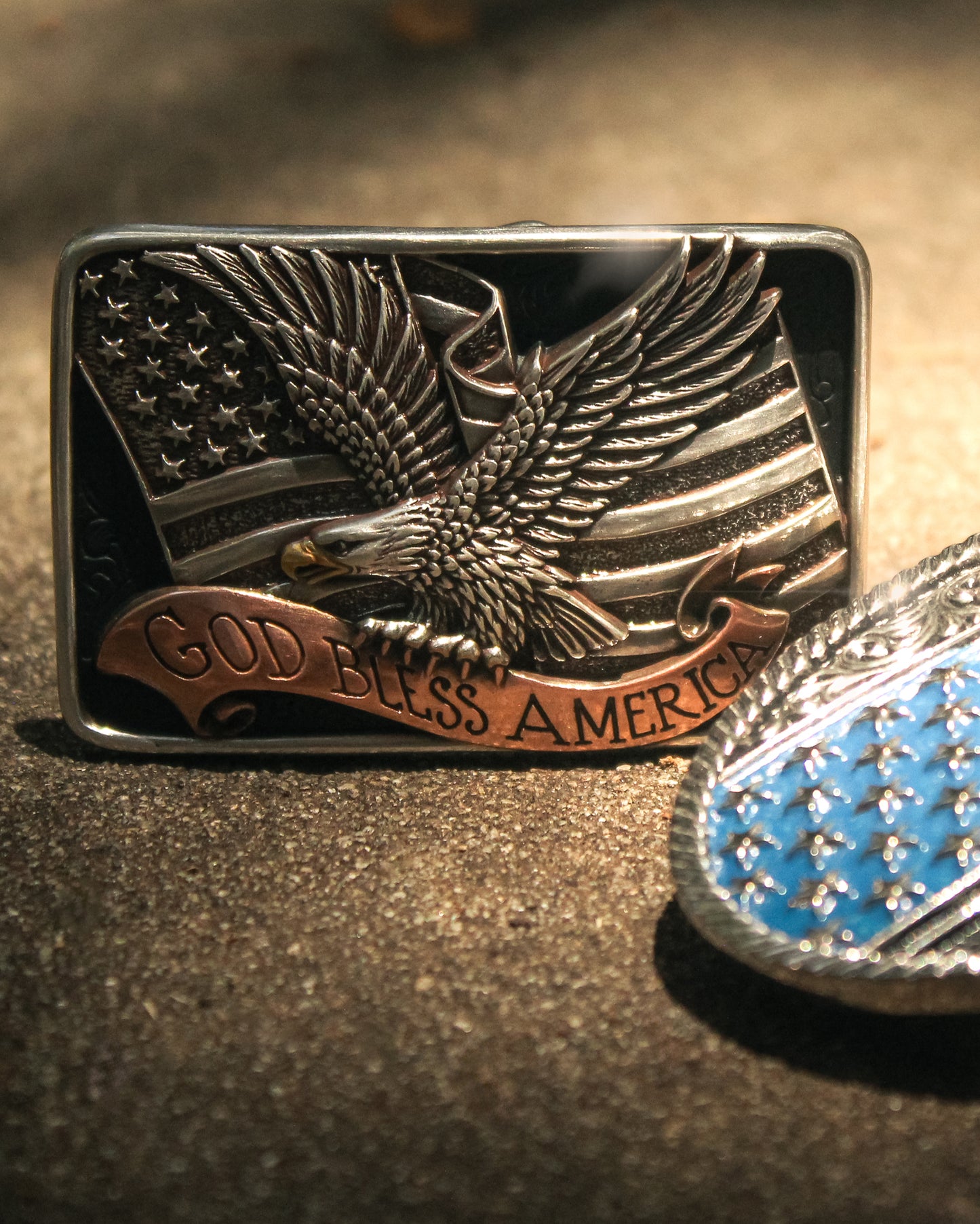 God Bless America Buckle