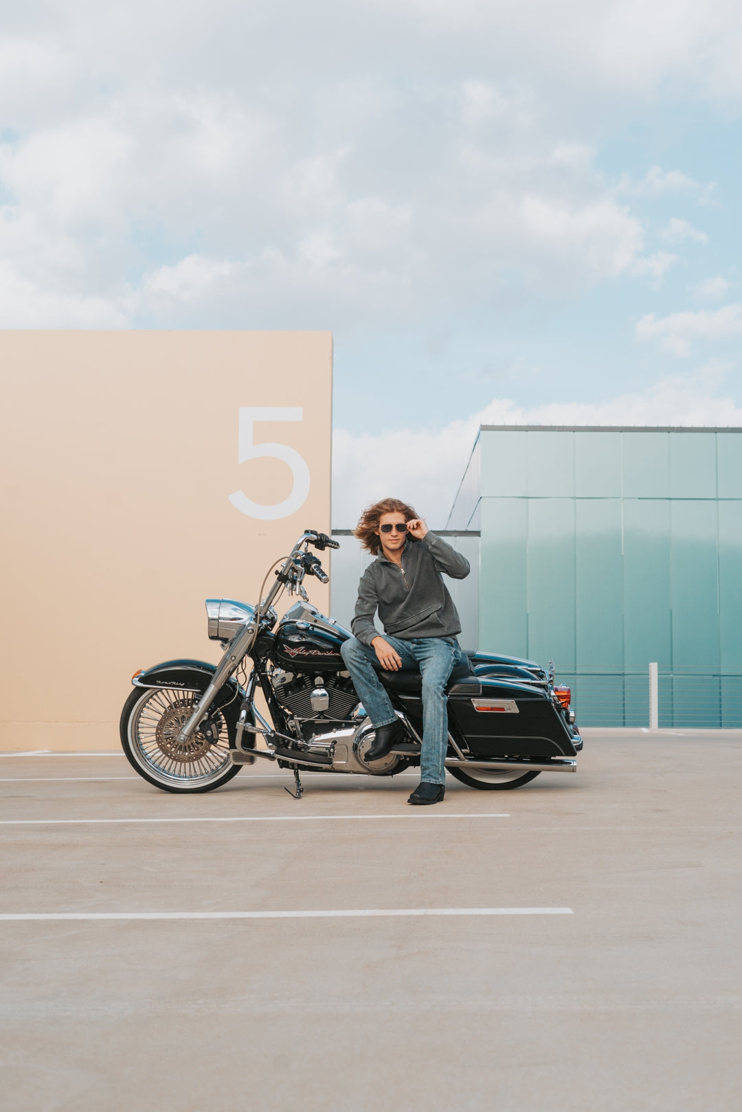 Dingo Men's Rev Up Harness Boots in with Medium Square Toe at Skip's Western Outfitters | DI19090-BLACK