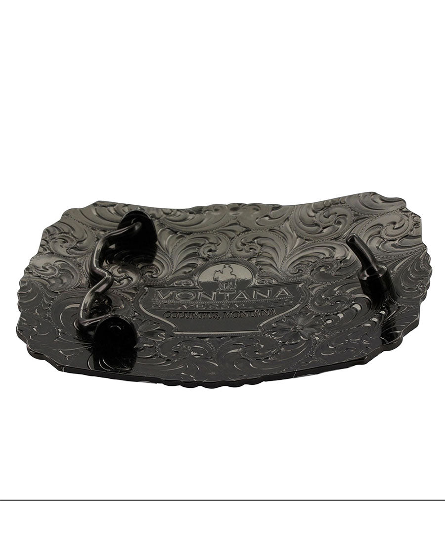Gunmetal Cameo Christian Cowboy Buckle