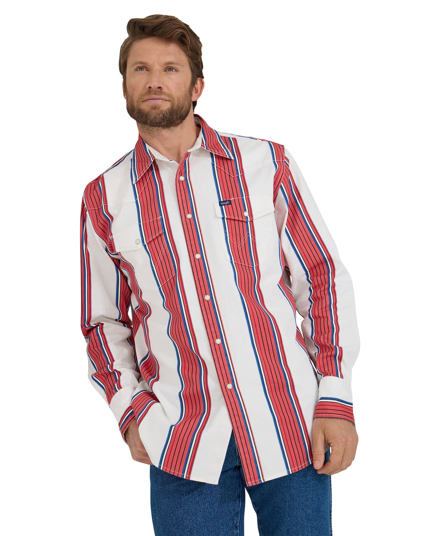 Men's Vintage Inspired Long Sleeve Western Shirt