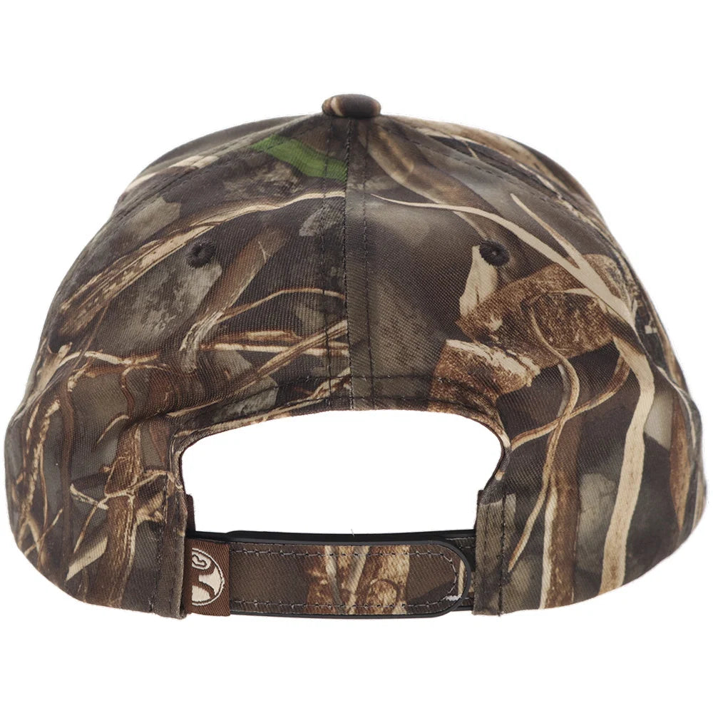 Outfitters Original Camo 6-Panel Trucker With Brown / Tan Embroidery Logo - 6035T-Ca