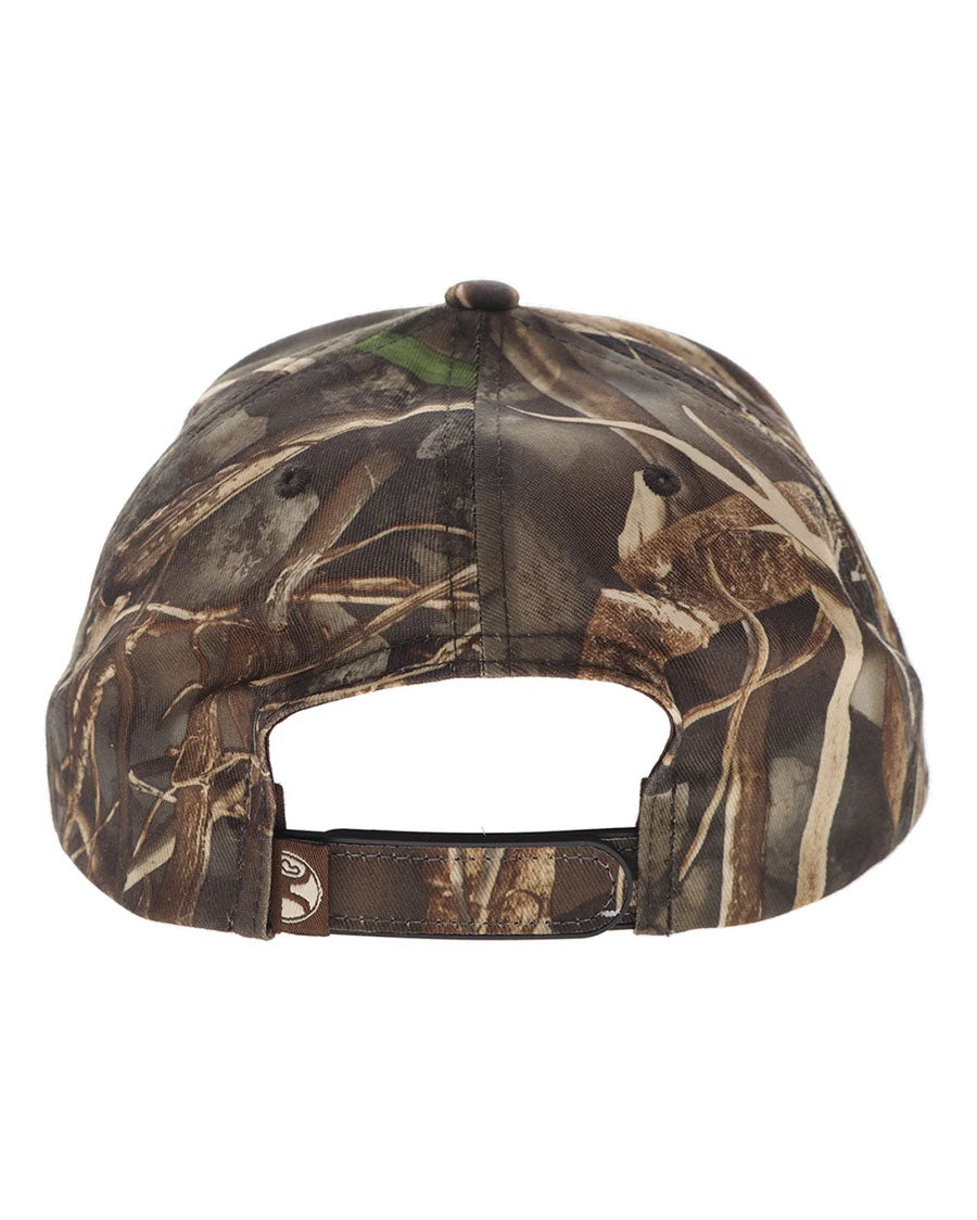 Outfitters Original Camo 6-Panel Trucker With Brown / Tan Embroidery Logo - 6035T-Ca