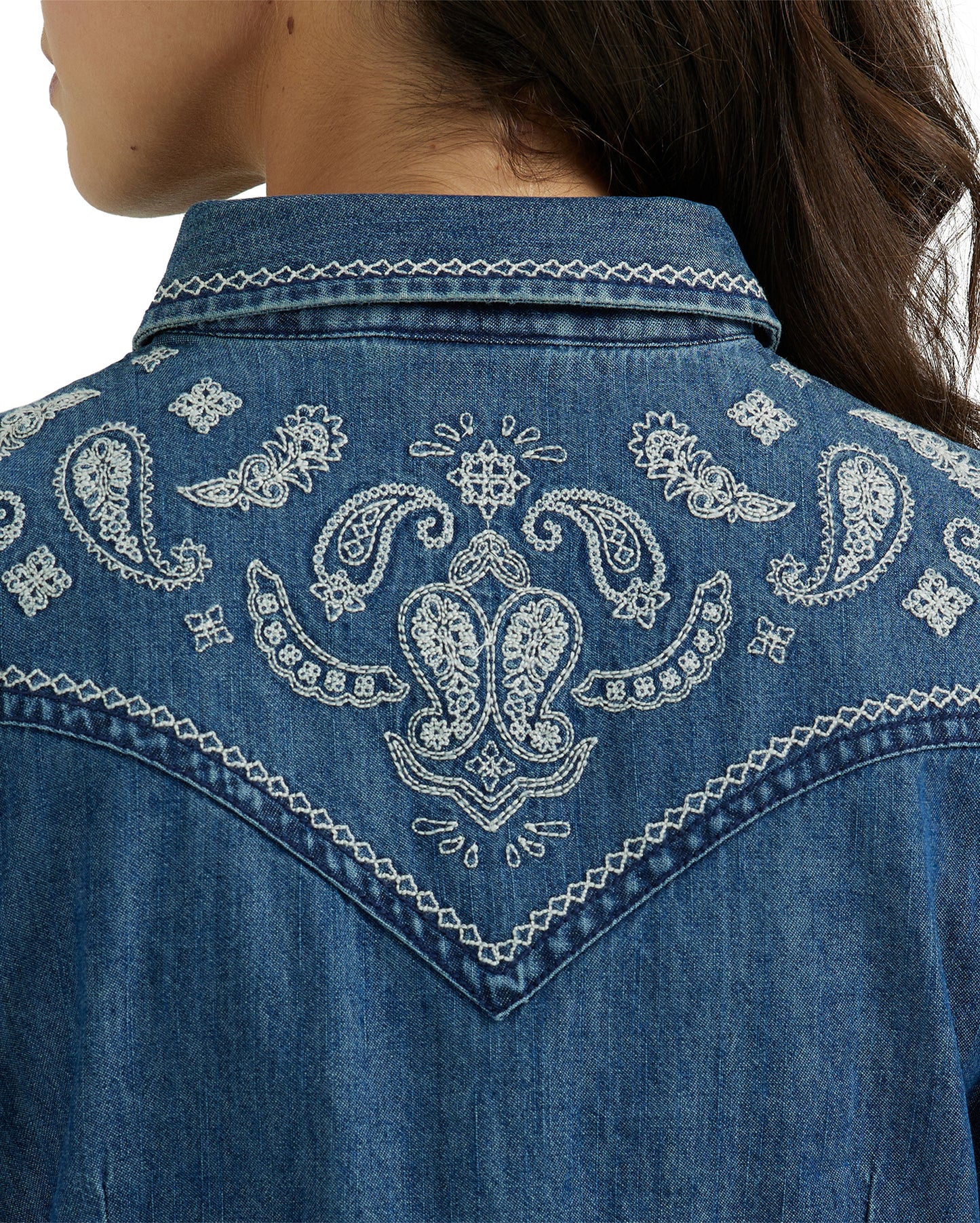 Women's Retro Punchy Long Sleeve Western Shirt