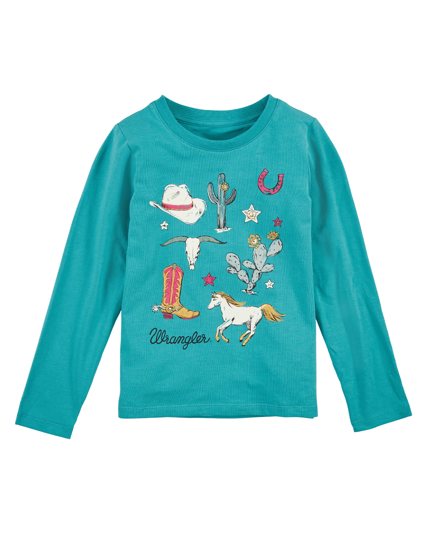 WRA 112317729 Wrangler? Girls Shirt by Wrangler from Skip’s Western Outfitters | WRA-112317729-XS-REG