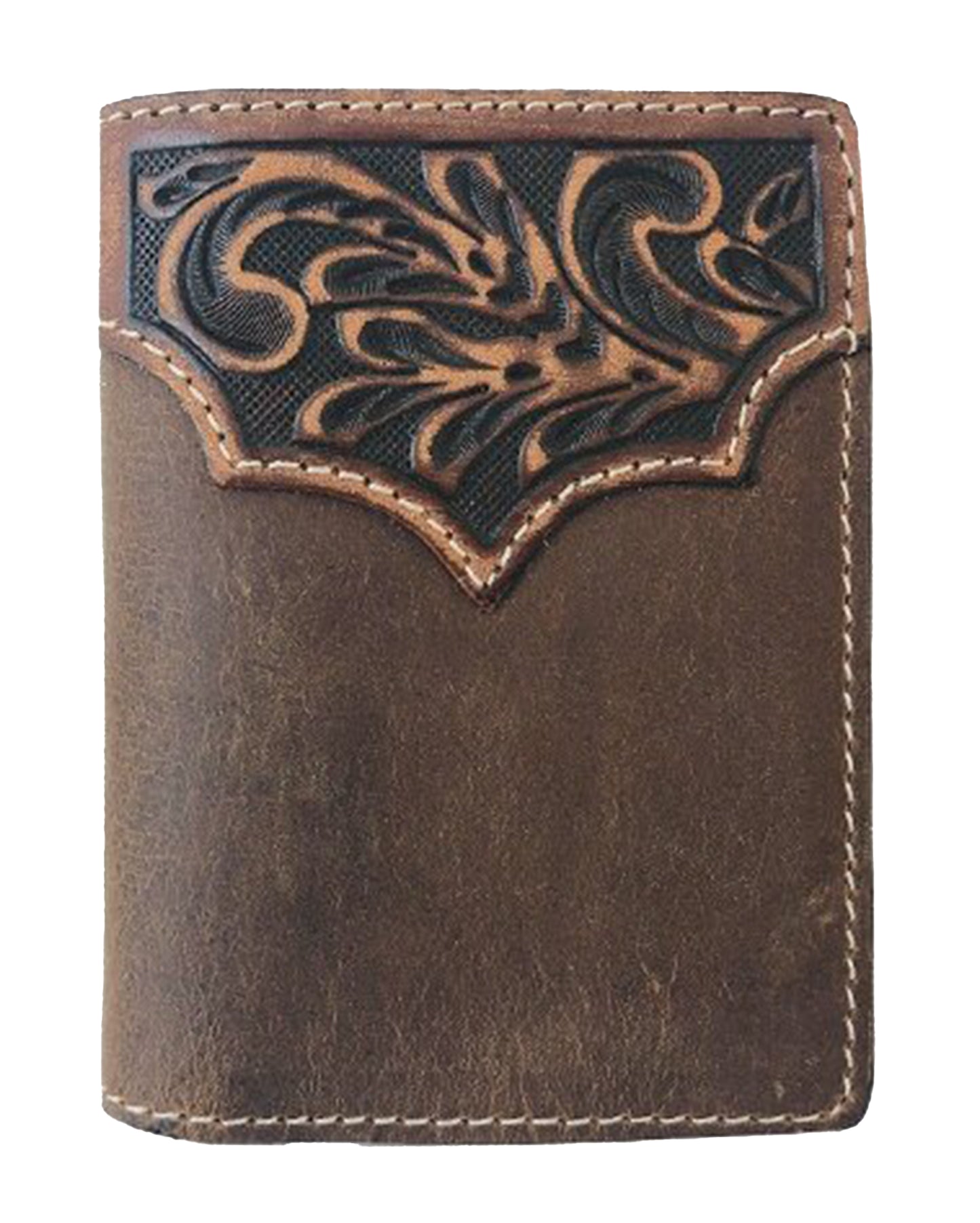 Genuine Trifold Wallet by Roper Belts from Skip’s Western Outfitters | GEM-8145000-O/S-TAN