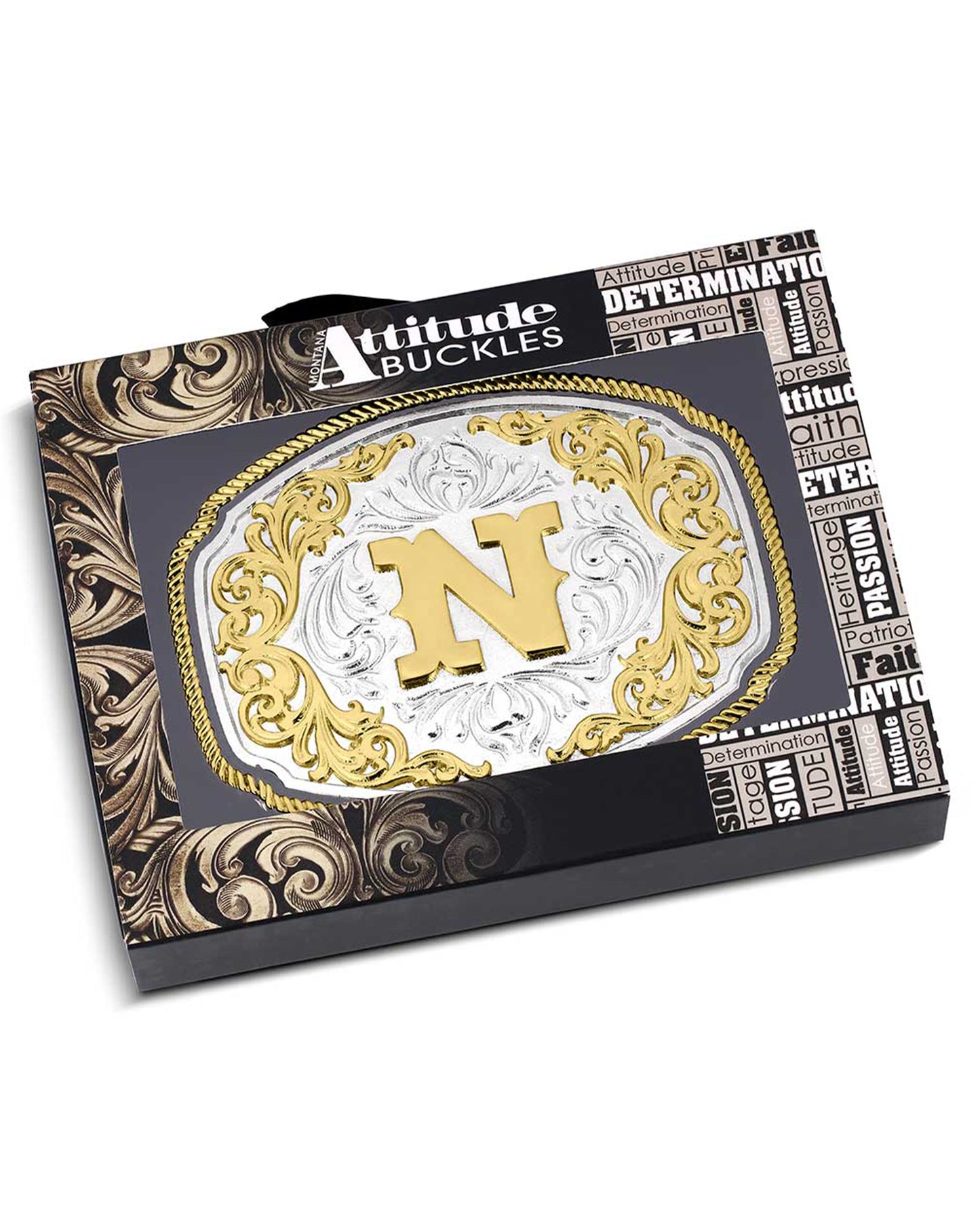 Western Initial "N" Buckle
