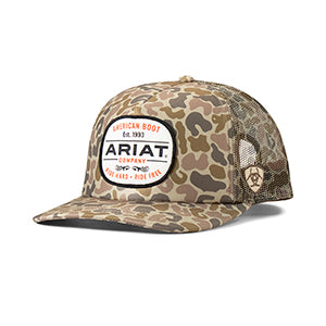 Duck Camo Logo Ball Cap by Ariat Accessories from Skip’s Western Outfitters | MFW-A3000871156-O/S-REG