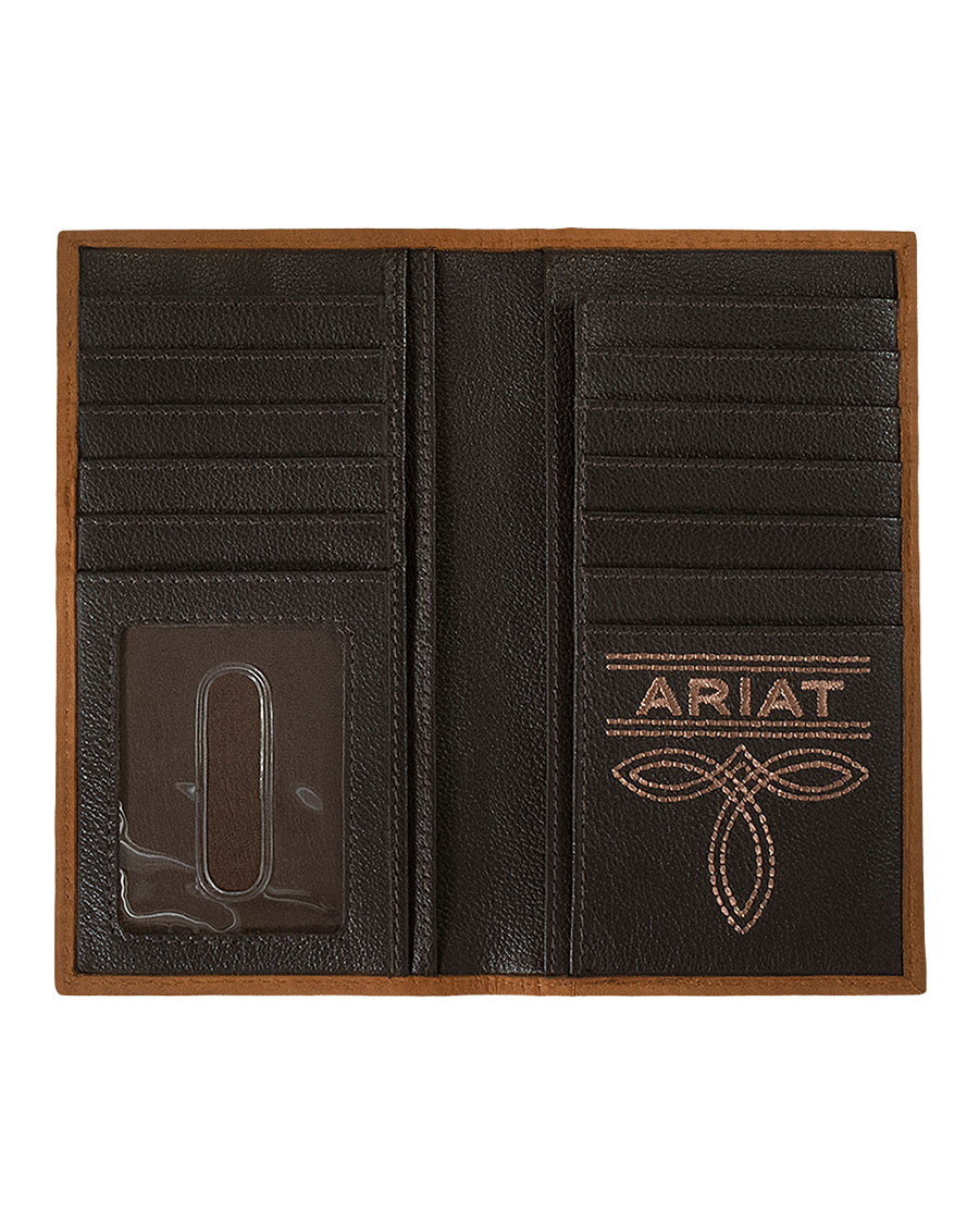 Men's Embossed Checkbook Rodeo Wallet - A3561244