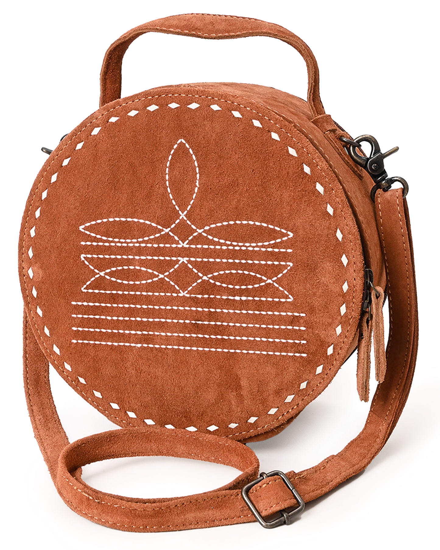 Canteen Western Suede Leather Bag