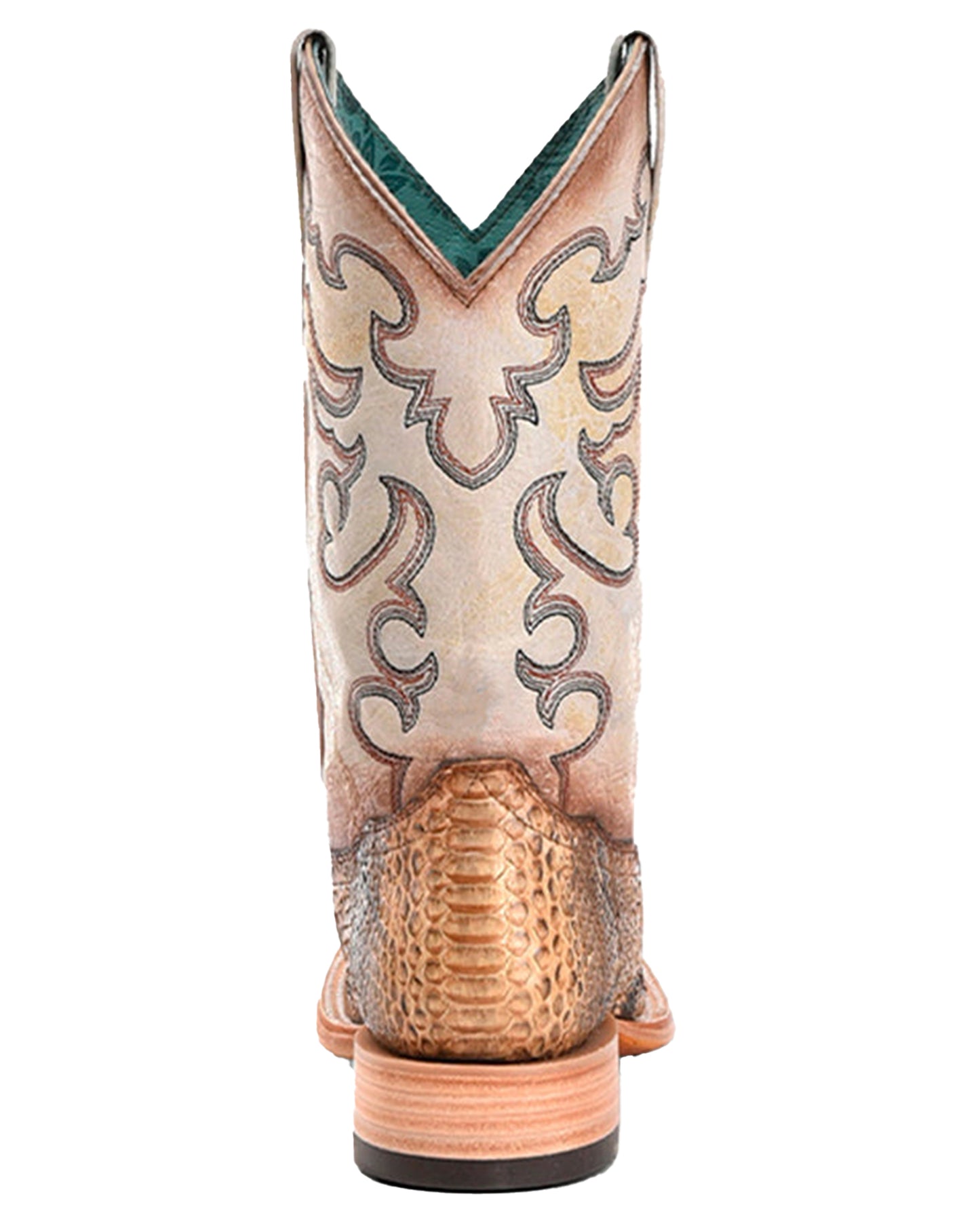 Corral B5007 Women's Handcrafted Wide Square Toe Cowgirl Boots in Tan Brown at Skip's Western Outfitters
