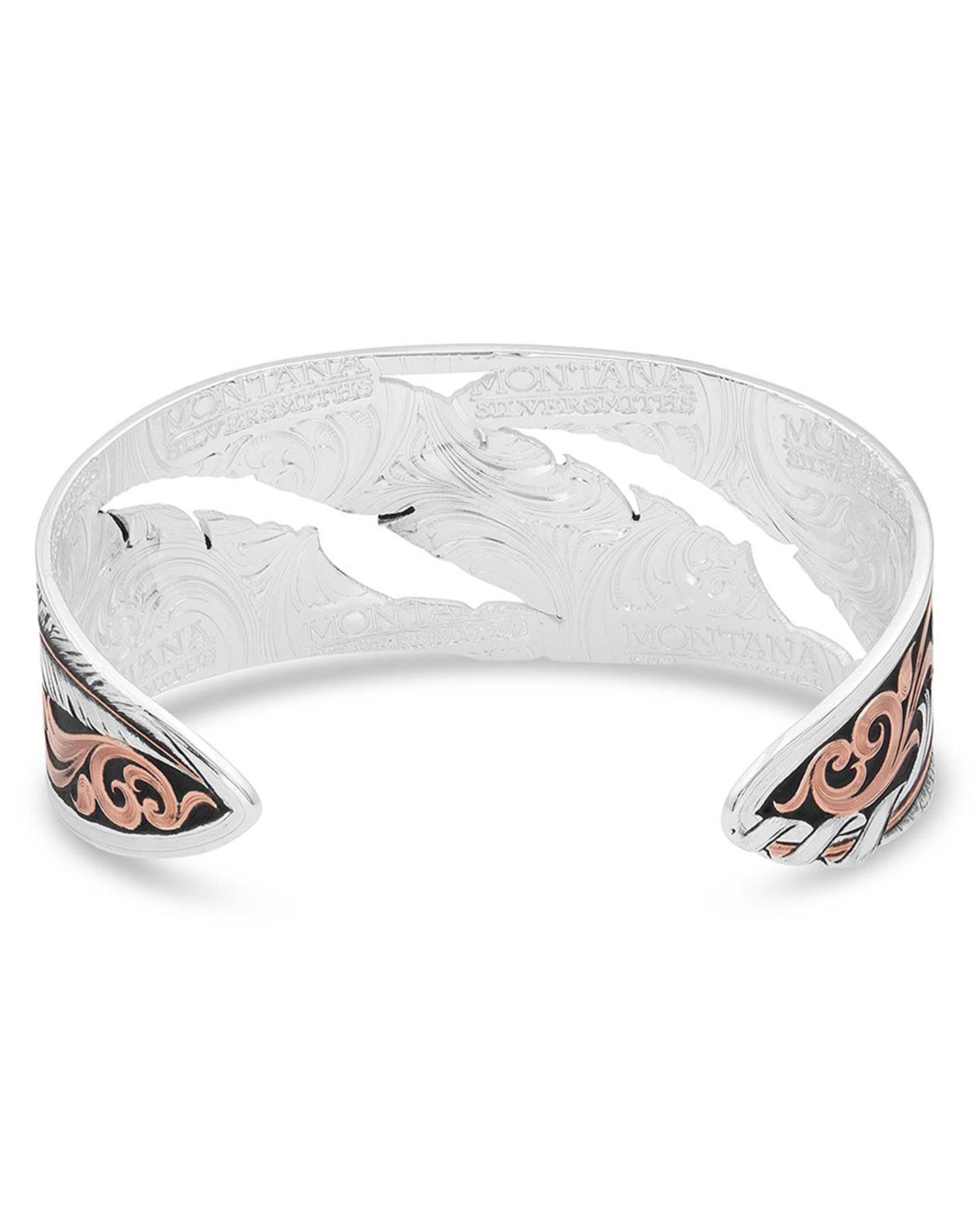 Wind Dancer Pierced Feather Cuff Bracelet