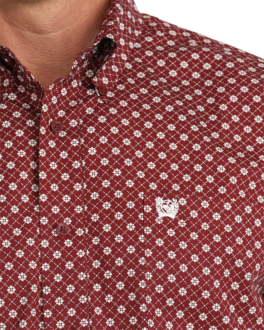 Men's Long Sleeve Print Shirt - Mtw1106141
