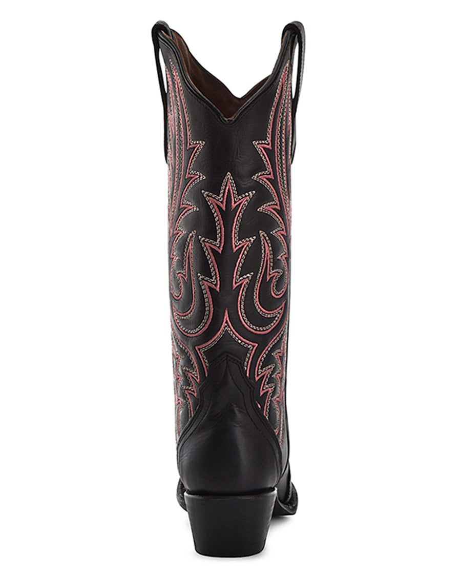 Corral L6105 Women's Handcrafted Snip Toe Cowgirl Boots in Black at Skip's Western Outfitters