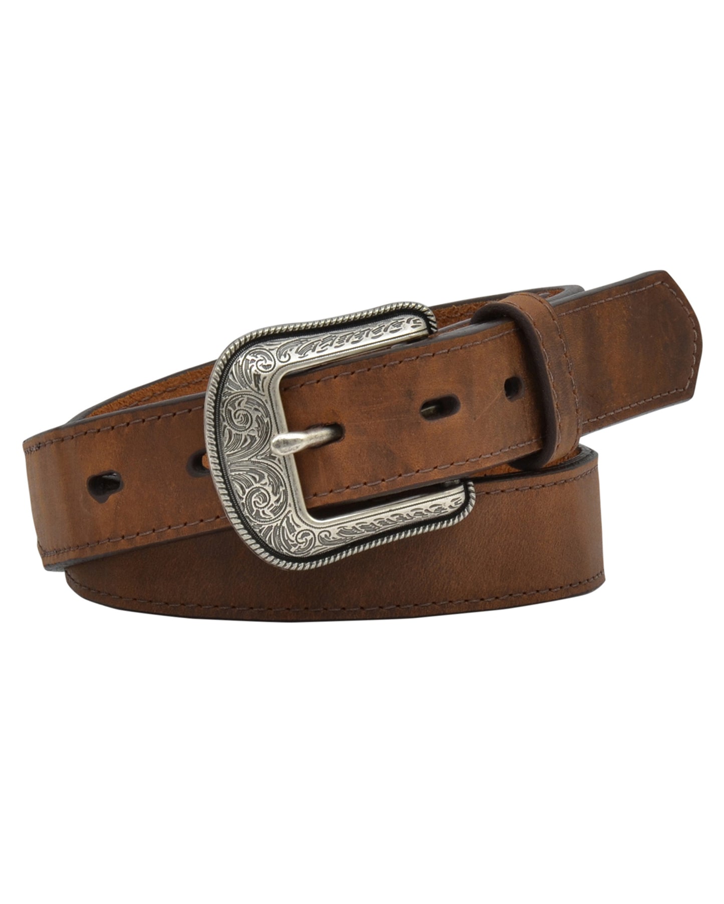 MFW D1492 1 1/4" Youth Brown Leather Bel by MFW from Skip’s Western Outfitters | MFW-D1492-20-REG