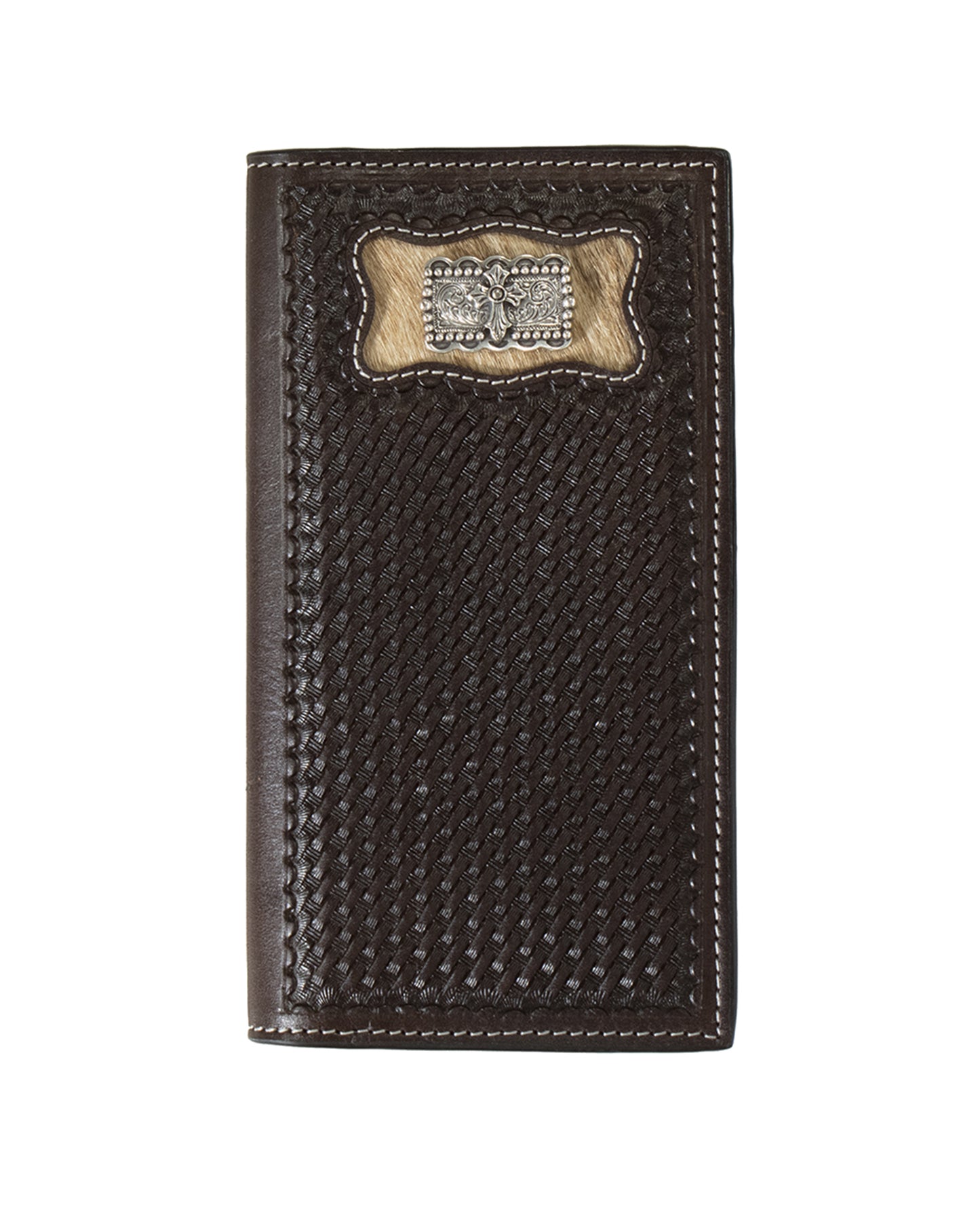 Calf Hair Inlay Rodeo Wallet