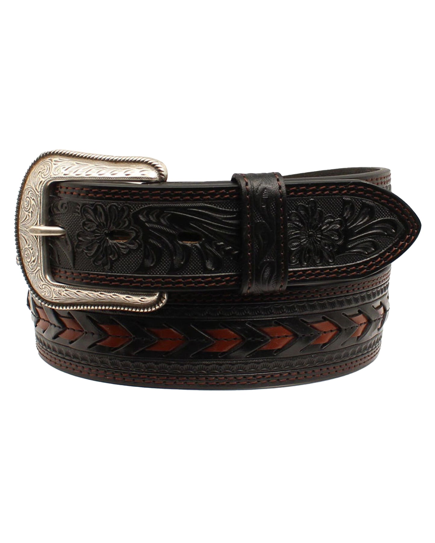 Men's Chevron Lacing Belt by 3D from Skip’s Western Outfitters | MFW-D7420-32-REG